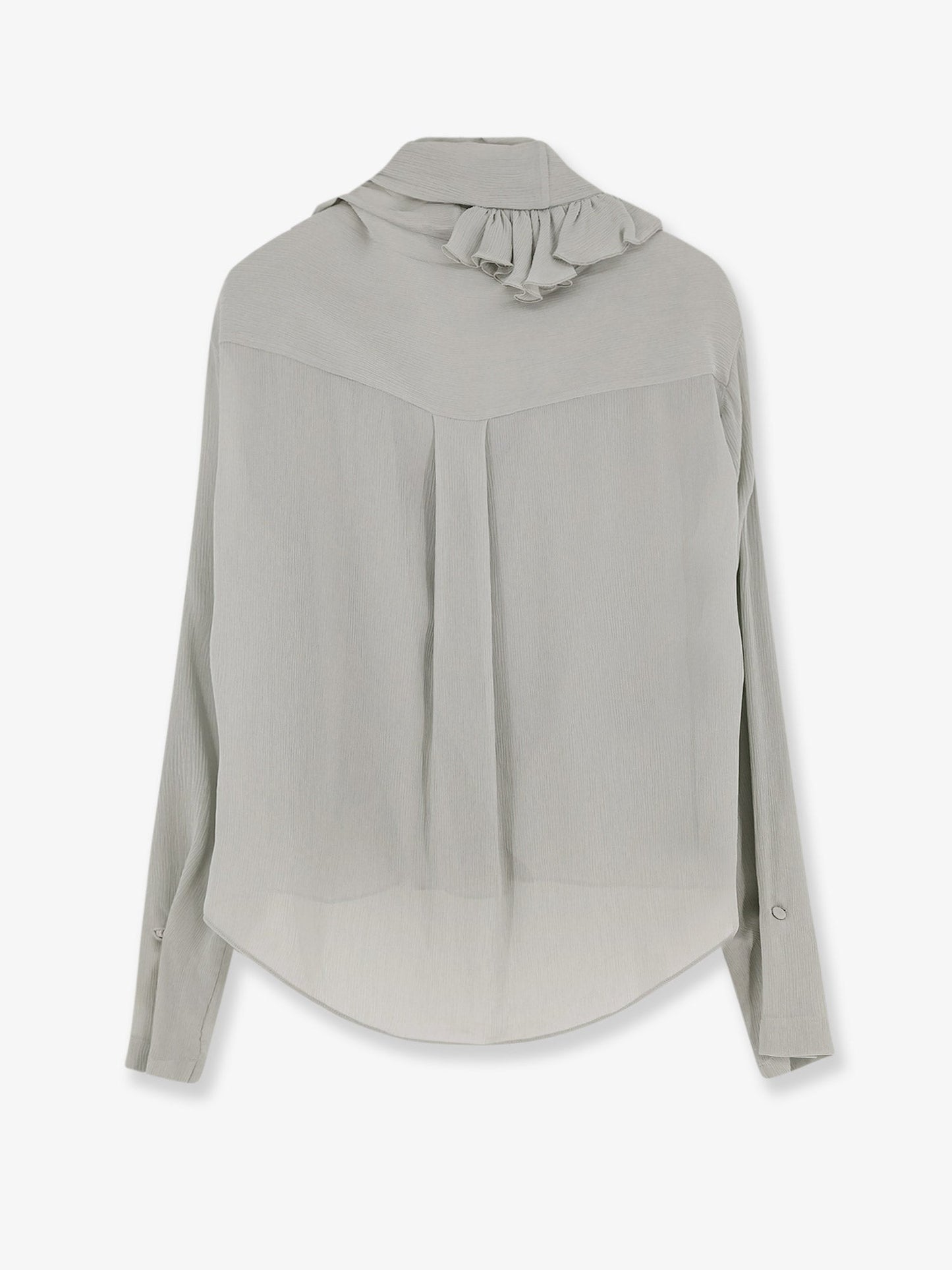 Alberta Ferretti Women Crepe Shirt With Rouches