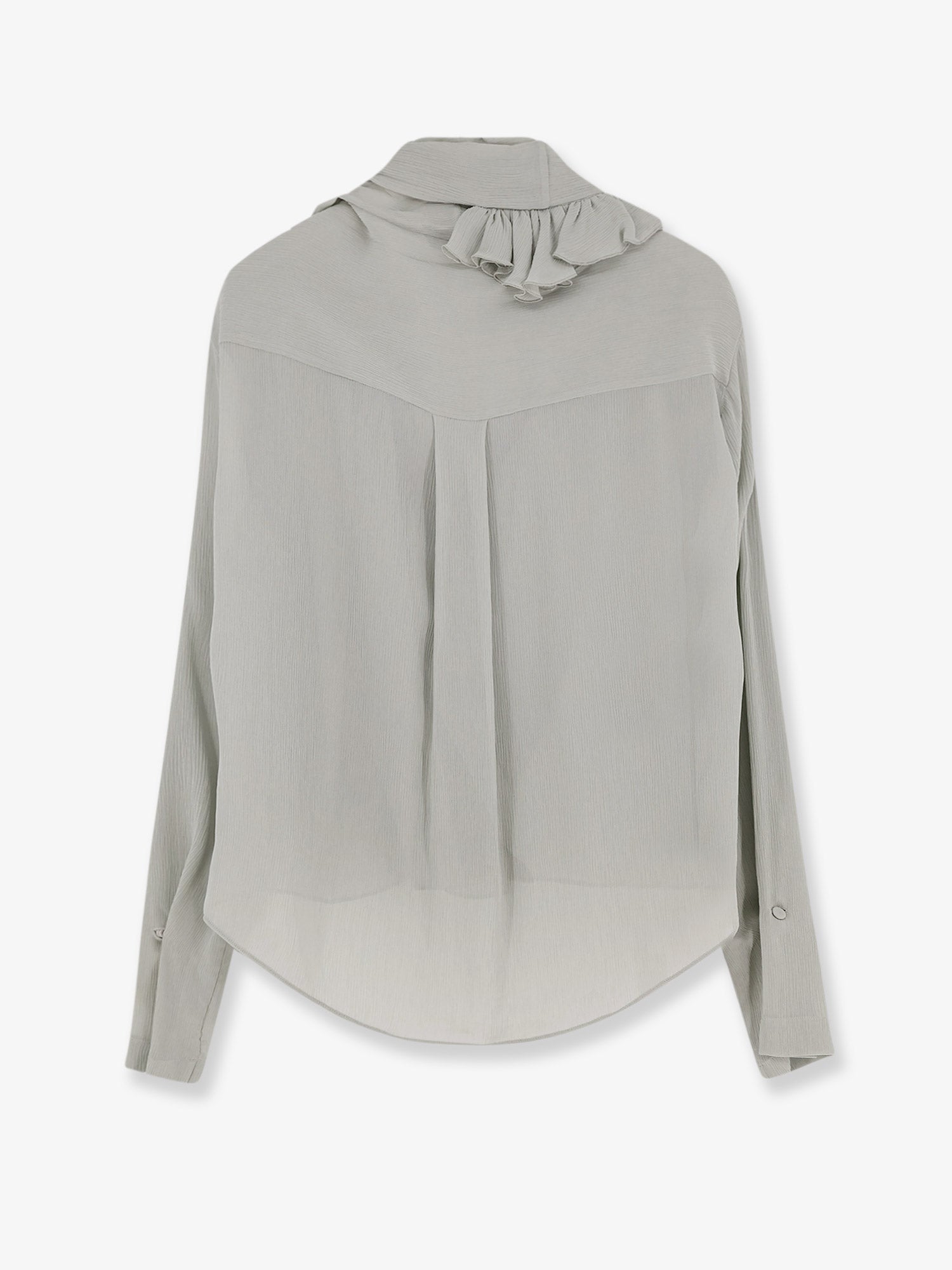 Alberta Ferretti Women Crepe Shirt With Rouches