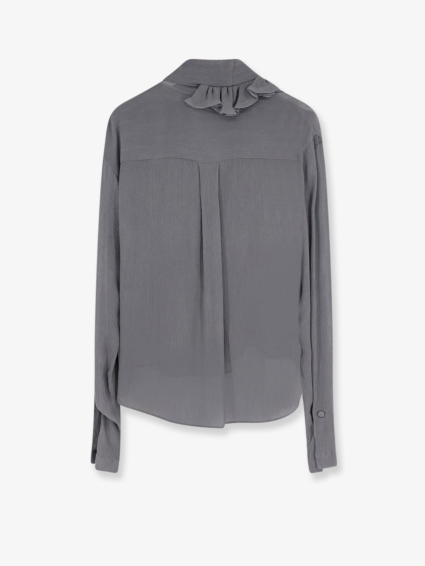Alberta Ferretti Women Crepe Shirt With Rouches