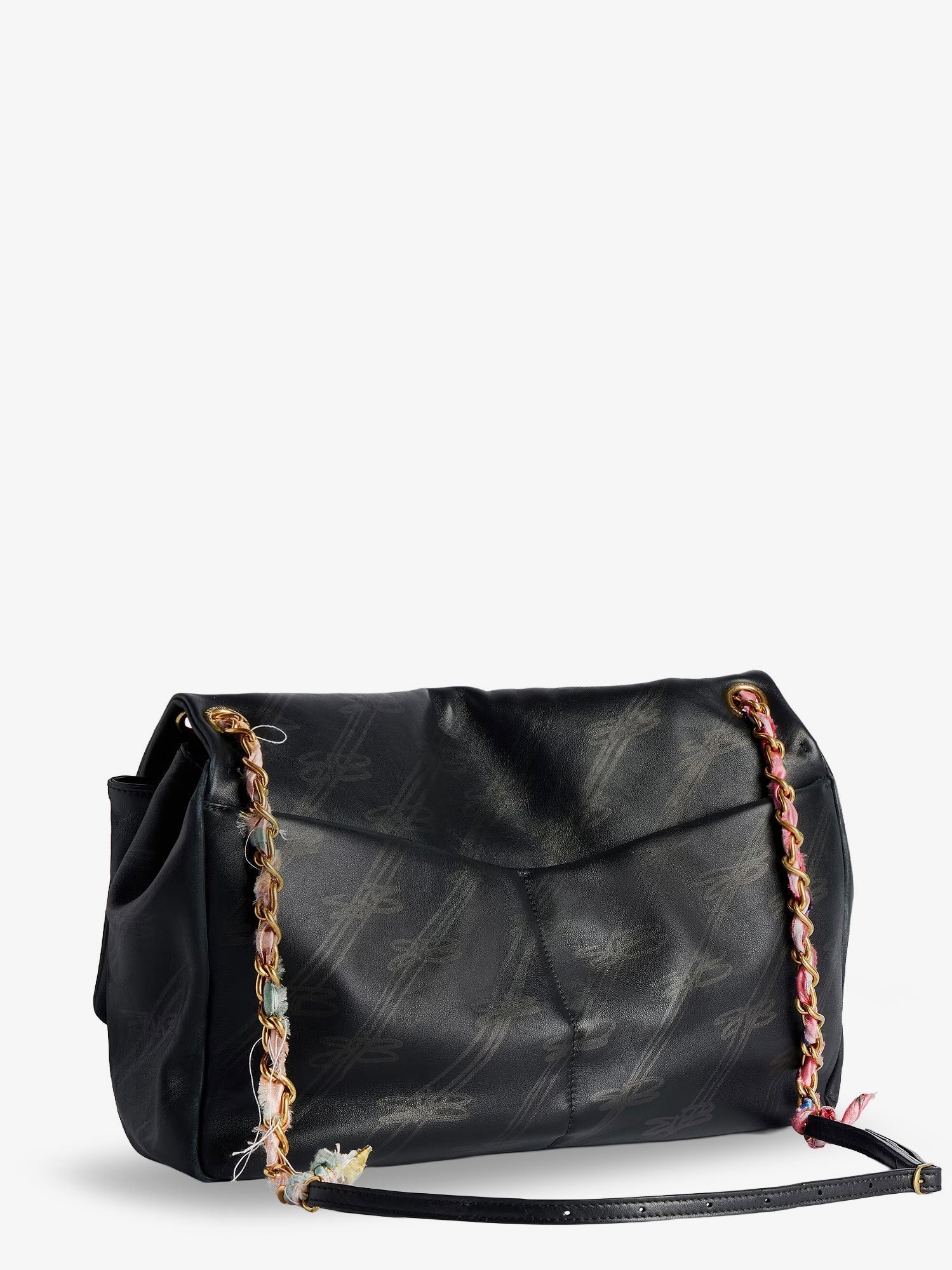 Balenciaga Women Darling Leather Shoulder Bag With Bb Logo On The Front