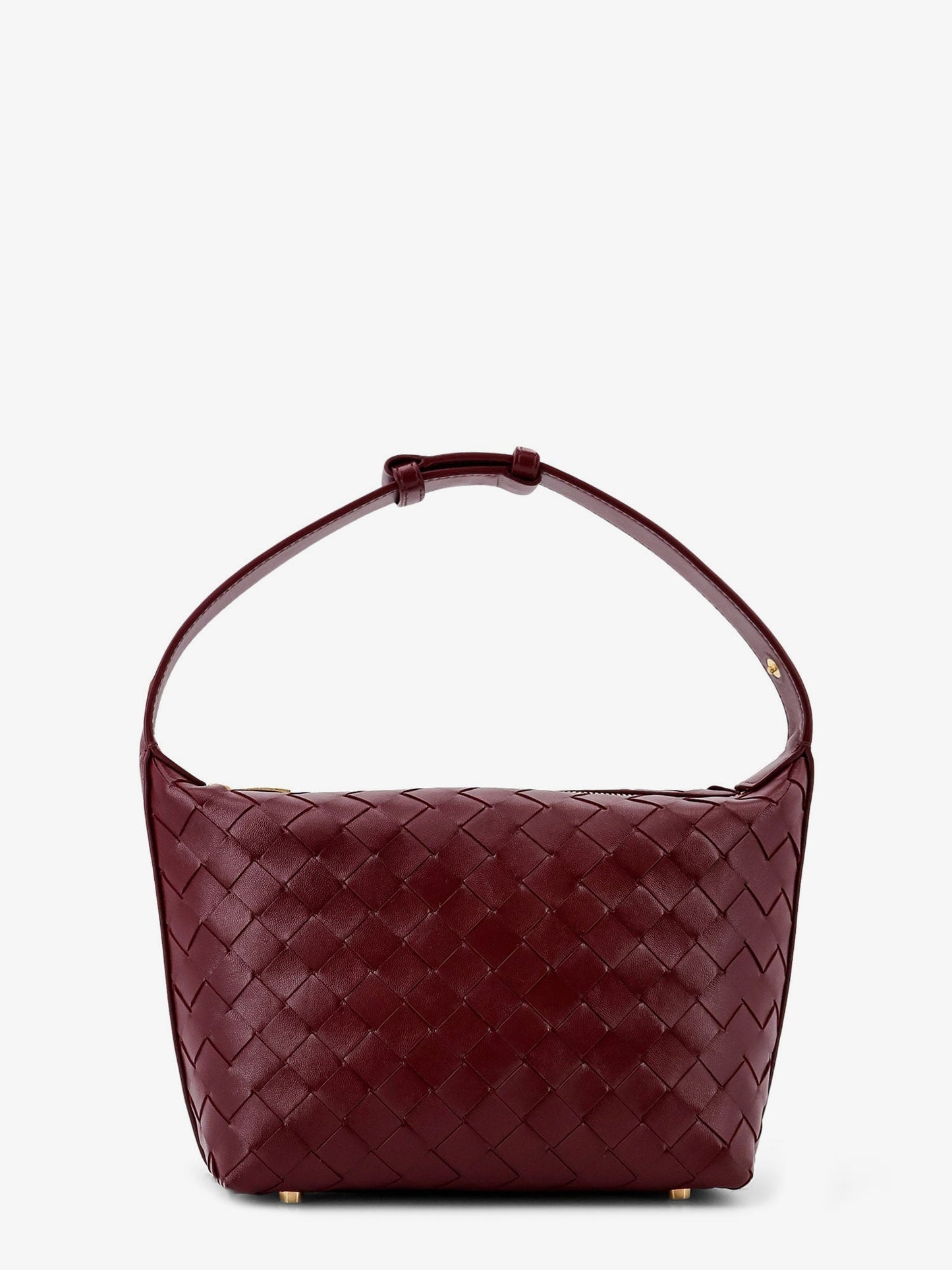 Bottega Veneta Women Wallace Leather Shoulder Bag With Intrecciato Motif