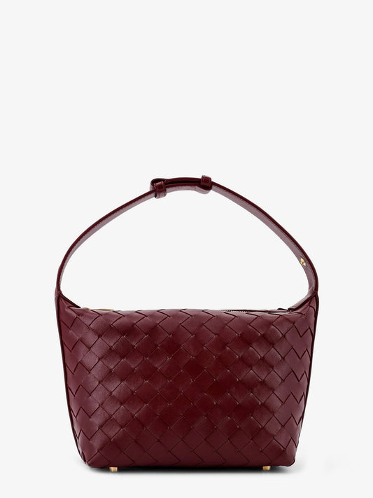 Bottega Veneta Women Wallace Leather Shoulder Bag With Intrecciato Motif
