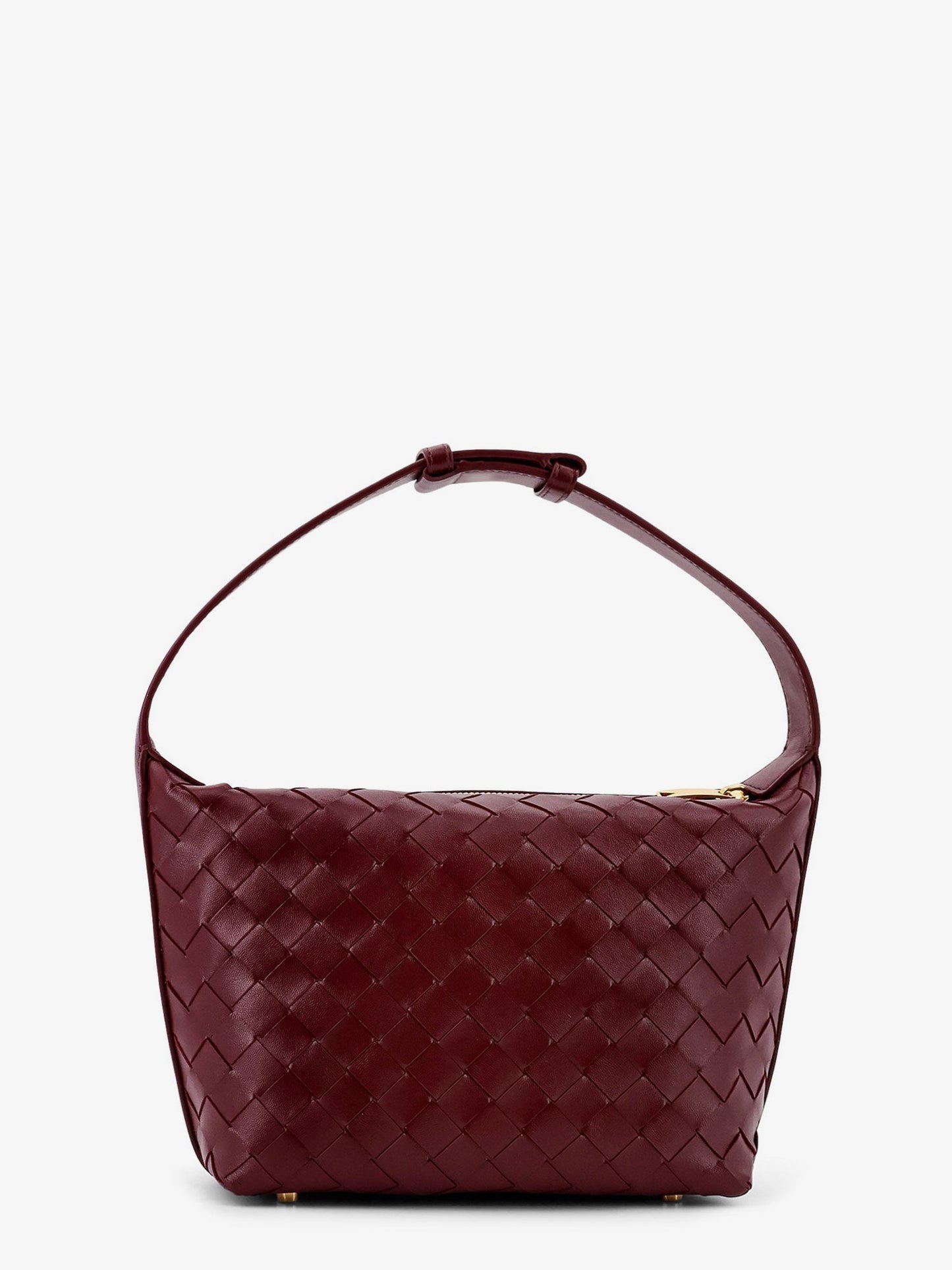 Bottega Veneta Women Wallace Leather Shoulder Bag With Intrecciato Motif