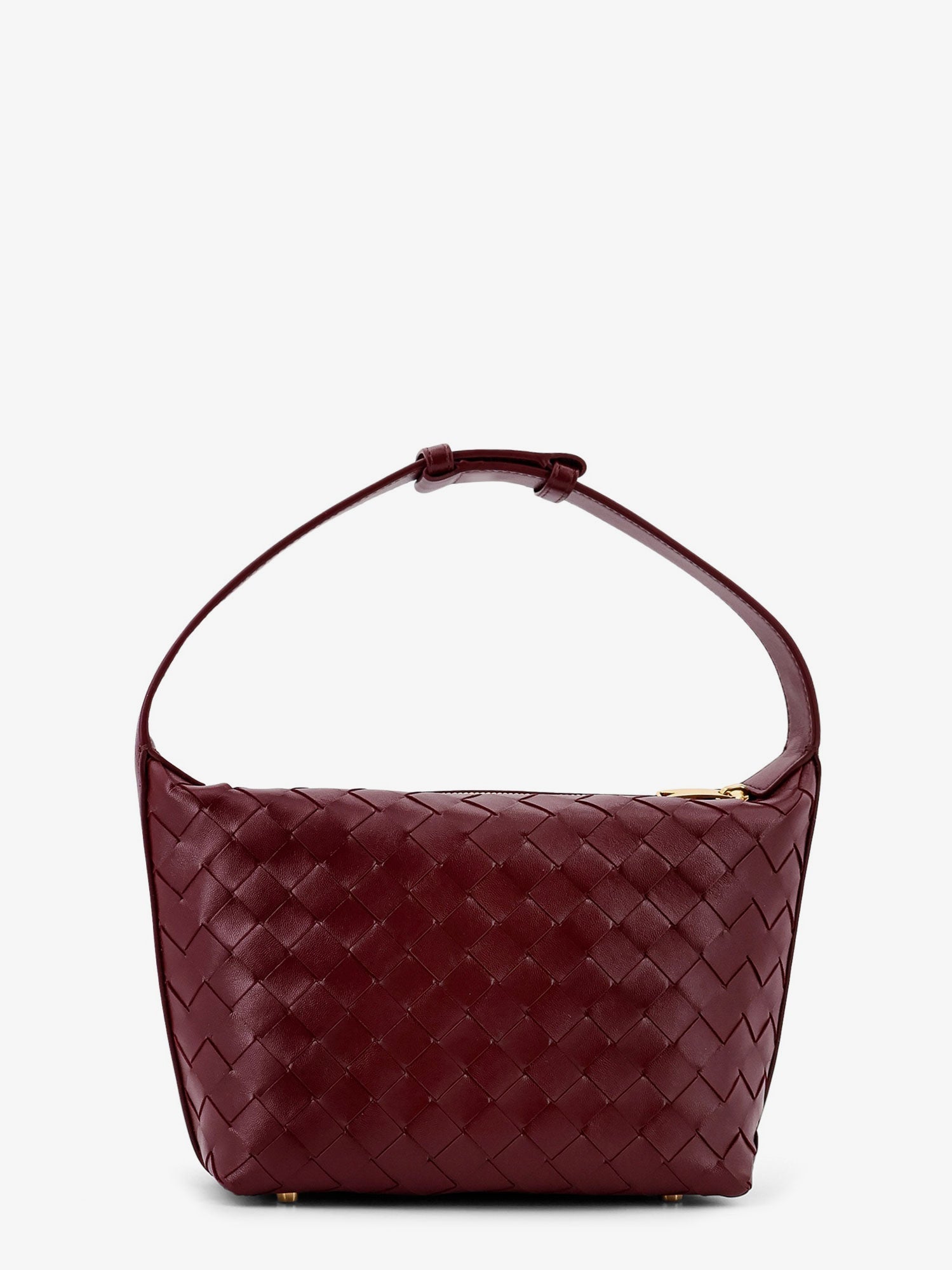 Bottega Veneta Women Wallace Leather Shoulder Bag With Intrecciato Motif