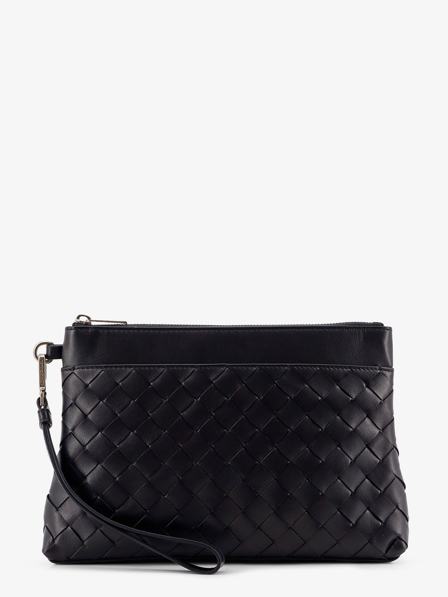 Bottega Veneta Men Intrecciato Prism Leather Pochette