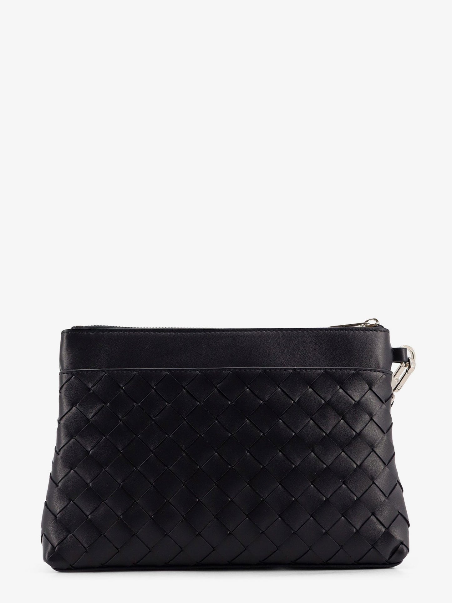Bottega Veneta Men Intrecciato Prism Leather Pochette