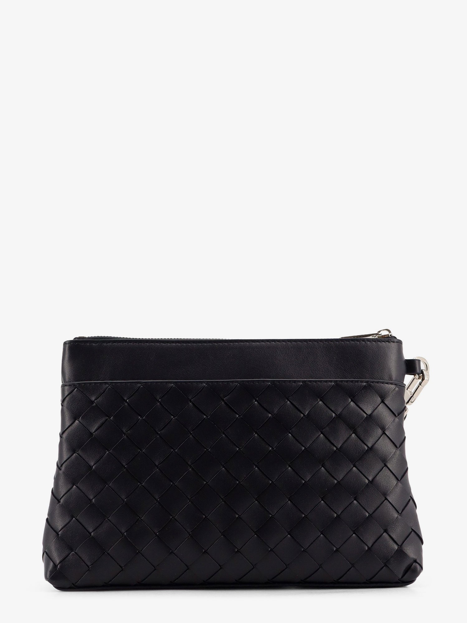 Bottega Veneta Men Intrecciato Prism Leather Pochette