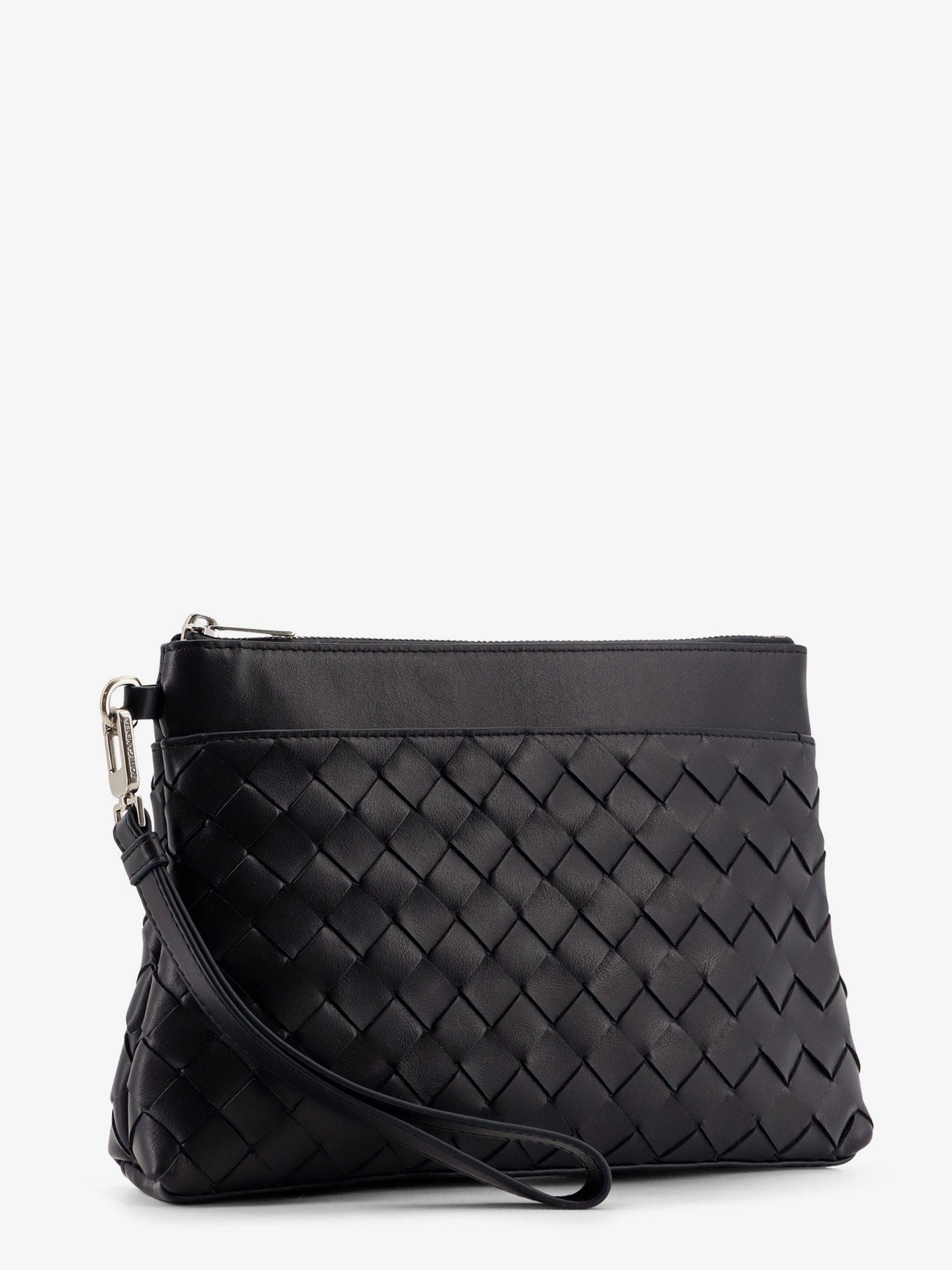 Bottega Veneta Men Intrecciato Prism Leather Pochette
