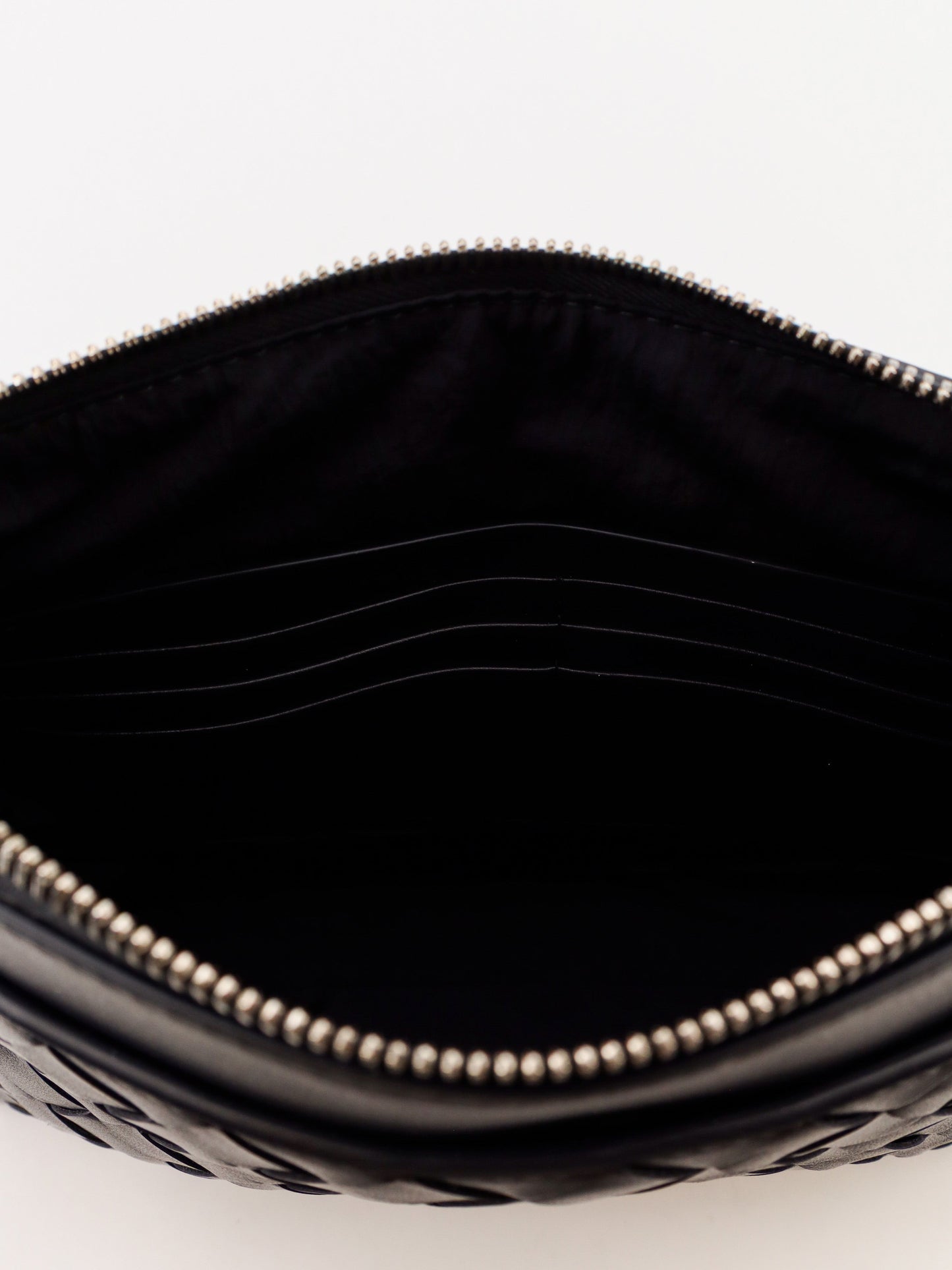 Bottega Veneta Men Intrecciato Prism Leather Pochette