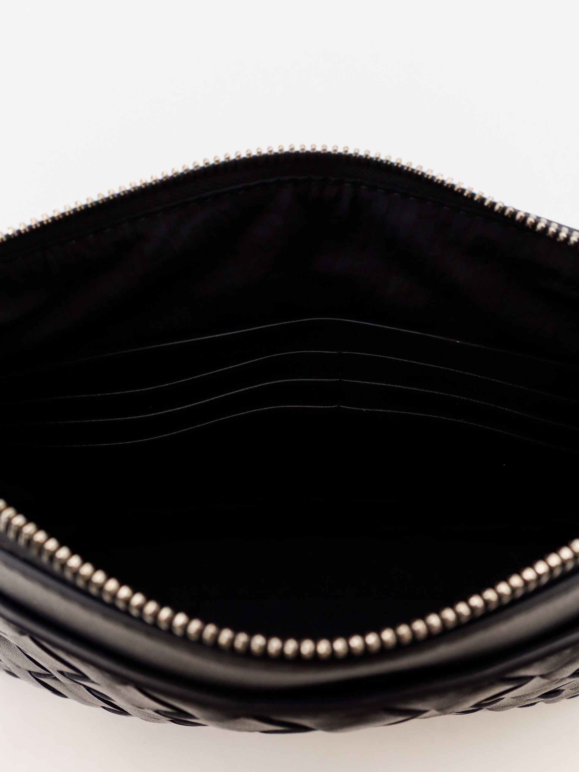 Bottega Veneta Men Intrecciato Prism Leather Pochette
