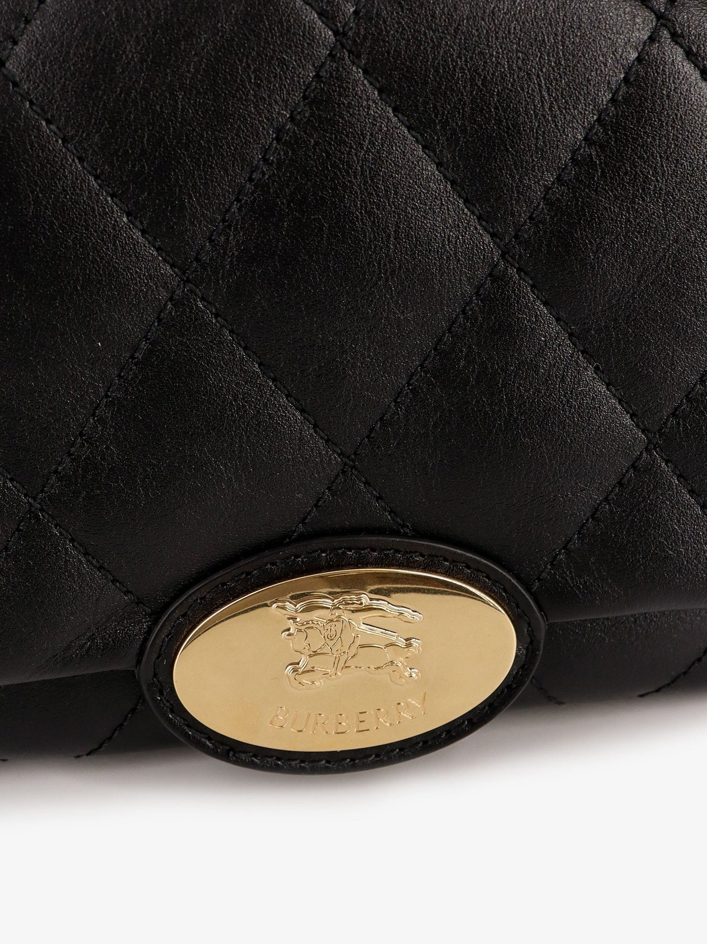 Burberry Women Strand Quilted Leather Crossbody Bag