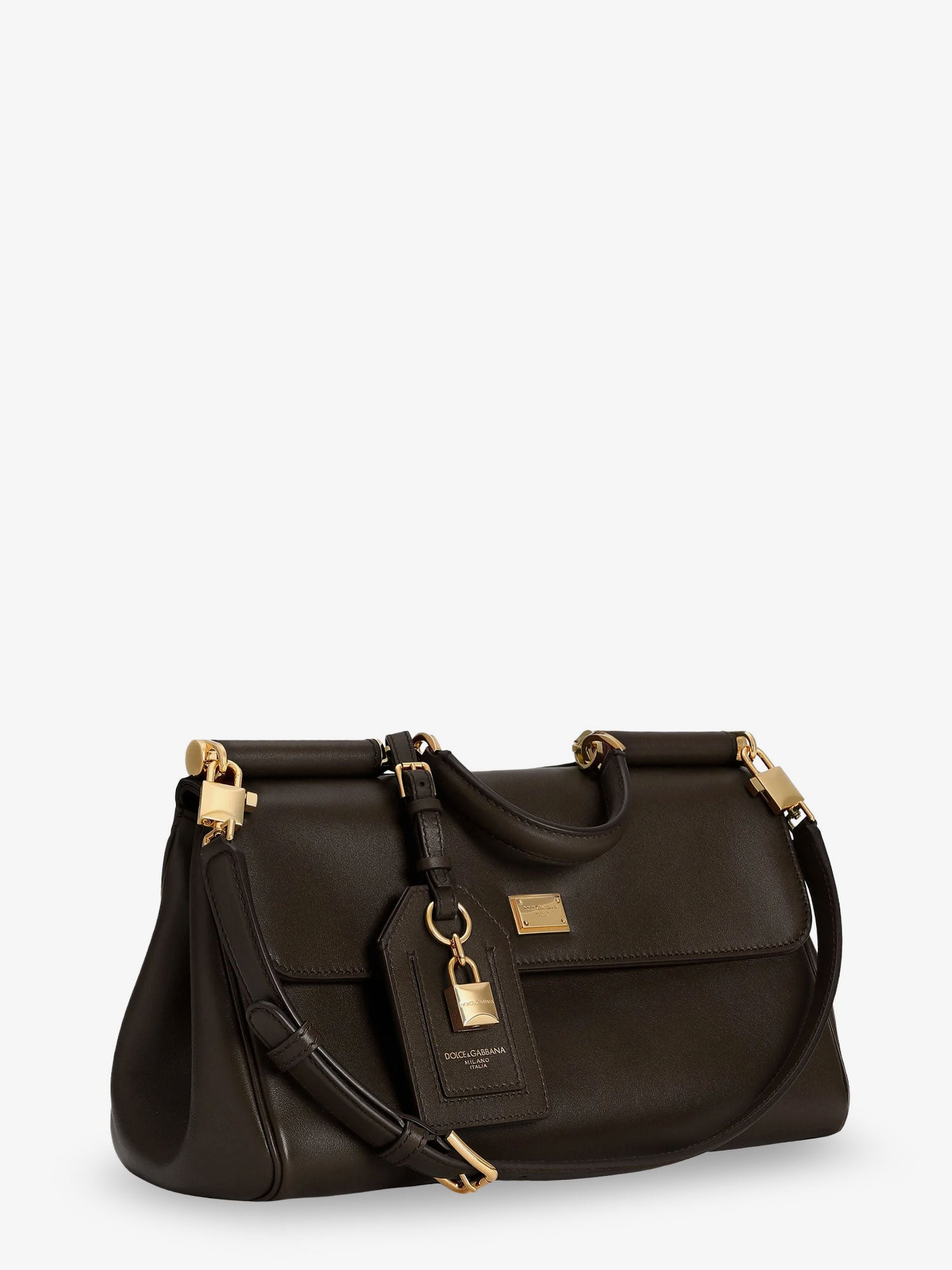 Dolce & Gabbana Women My Sicily Leather Shoulder Bag