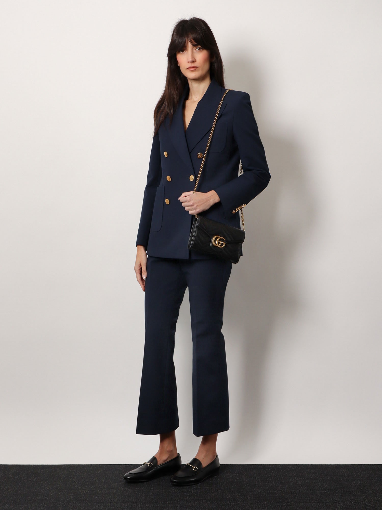 Gucci Women Gg Marmont Quilted Leather Shoulder Bag