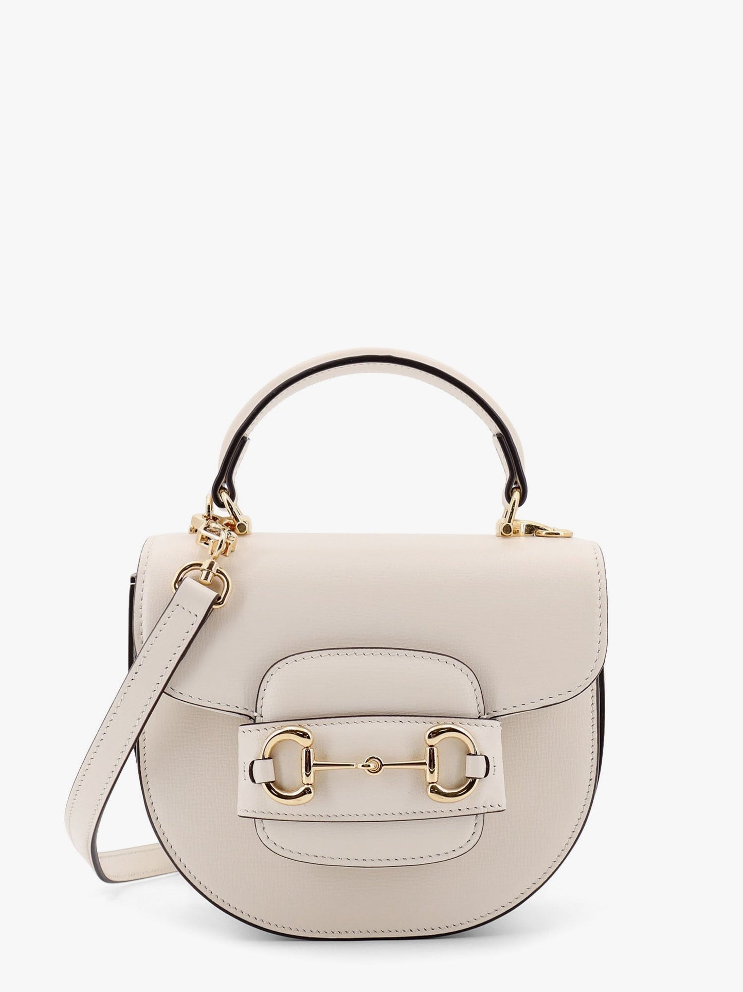 Gucci Women Leather Handbag With Horsebit Detail On The Front