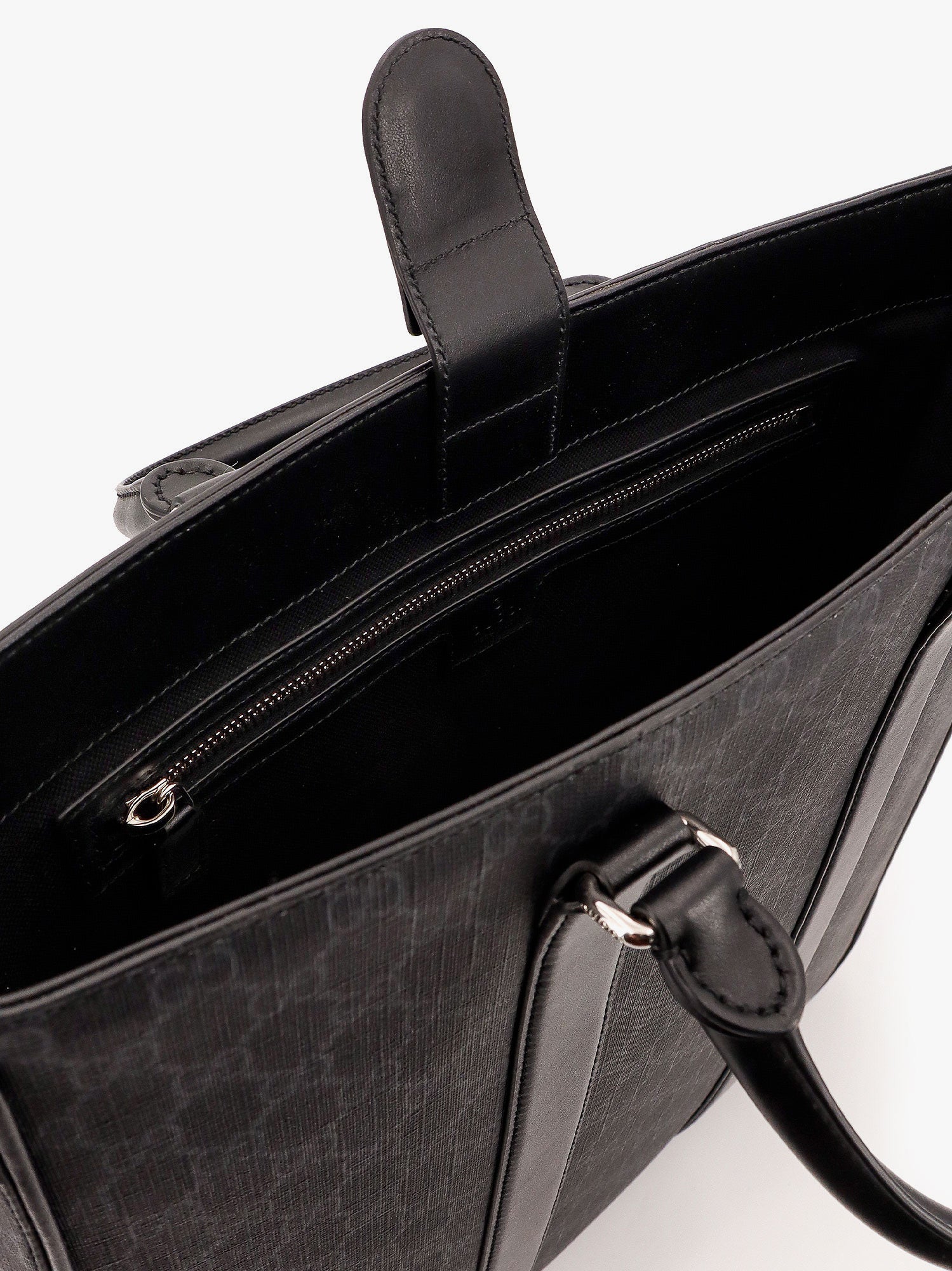 Gucci Men Gg Supreme Fabric Shopping Bag With Shoulder Strap