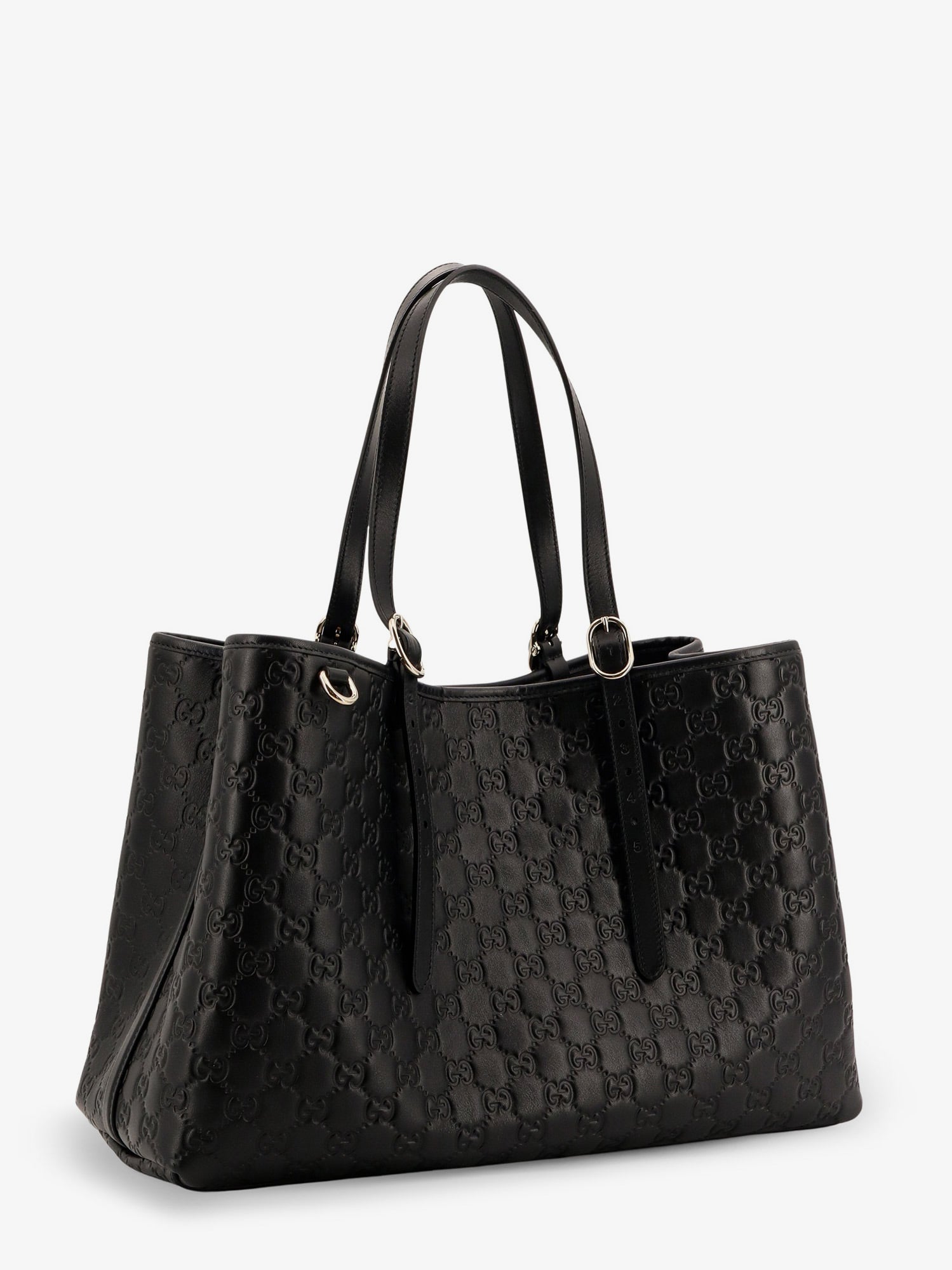 Gucci Women Gg Emblem Leather Shoulder Bag