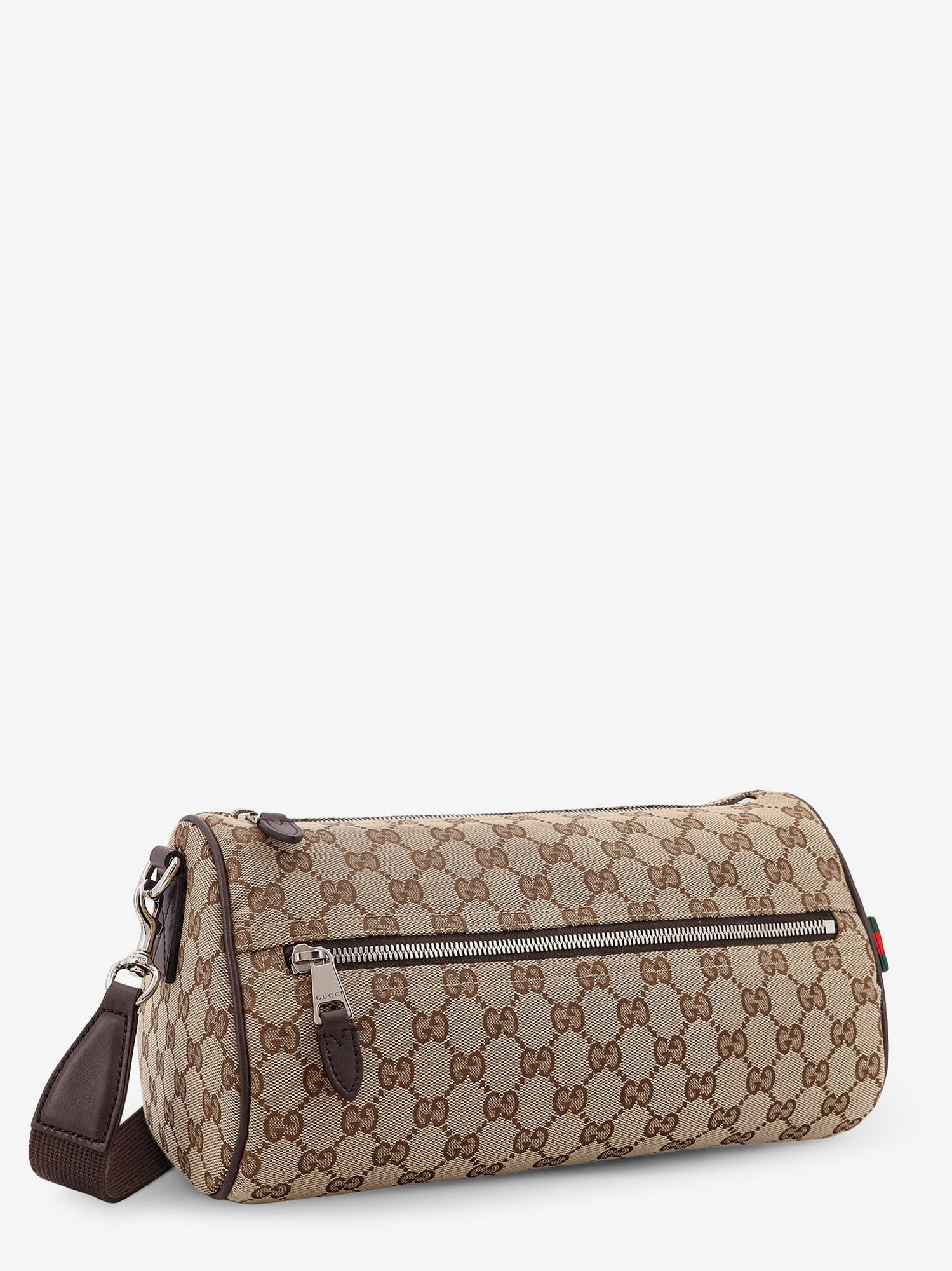 Gucci Men Gg Fabric Cylindrical Crossbody Bag