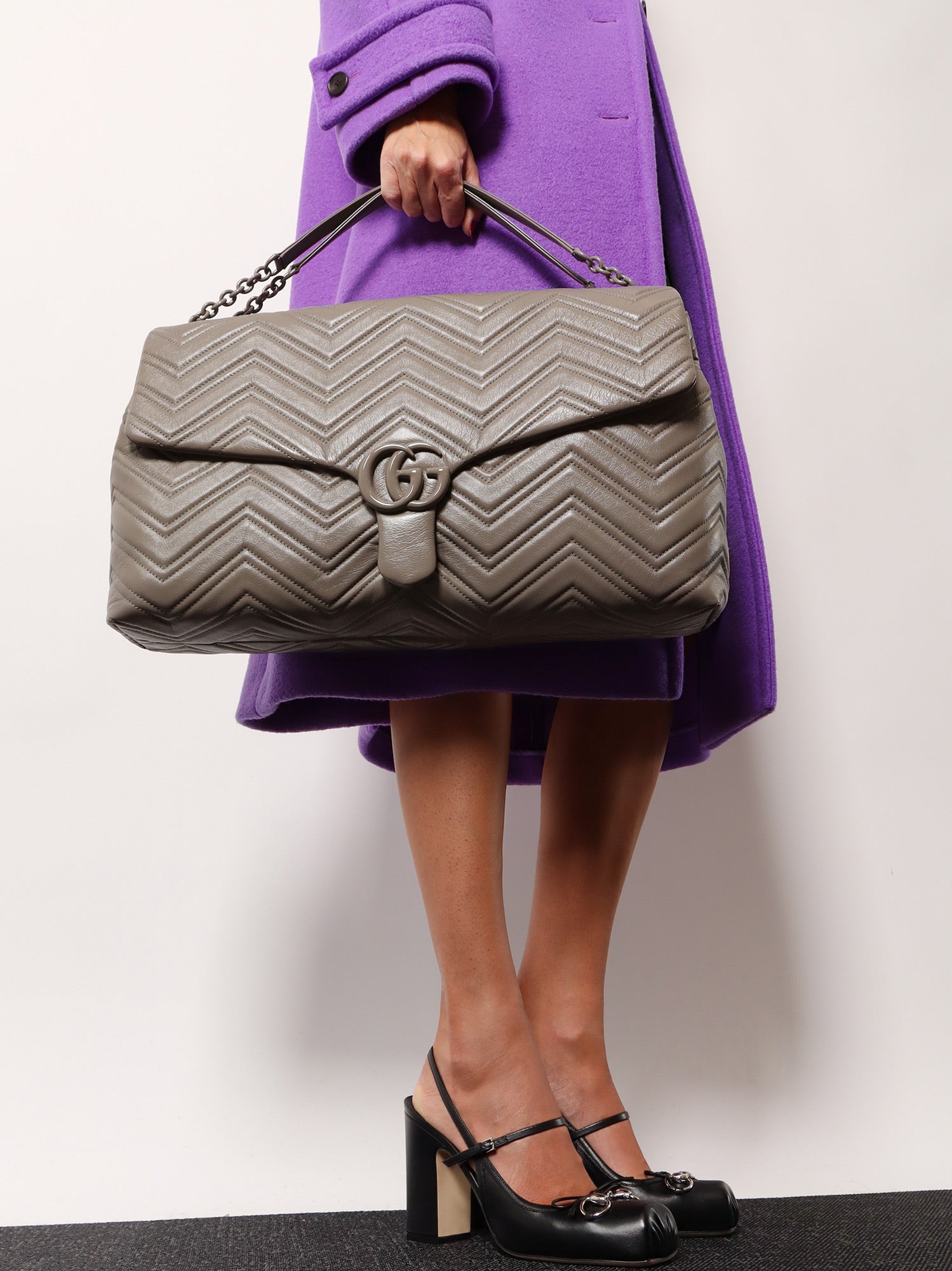 Gucci Women Gg Marmont Matelasse Leather Shoulder Bag