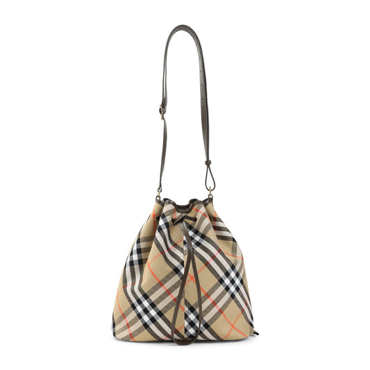 Burberry Medium Drawstring Bucket Shoulder Bag Women