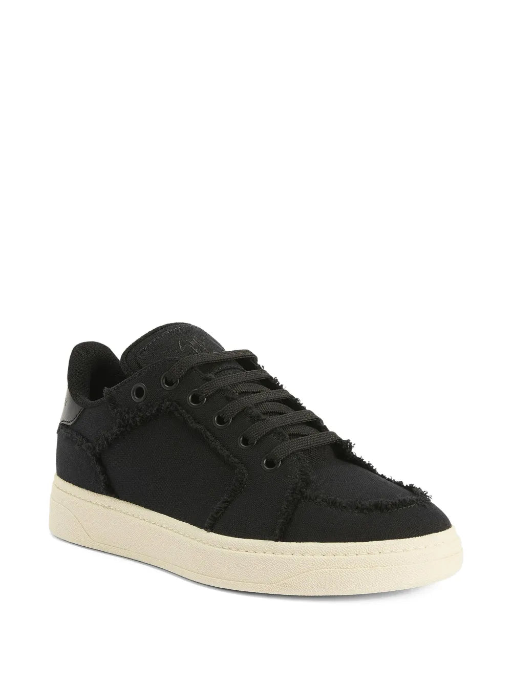 Giuseppe Zanotti Gz94 Frayed-Detail Lace-Up Low-Top Sneakers
