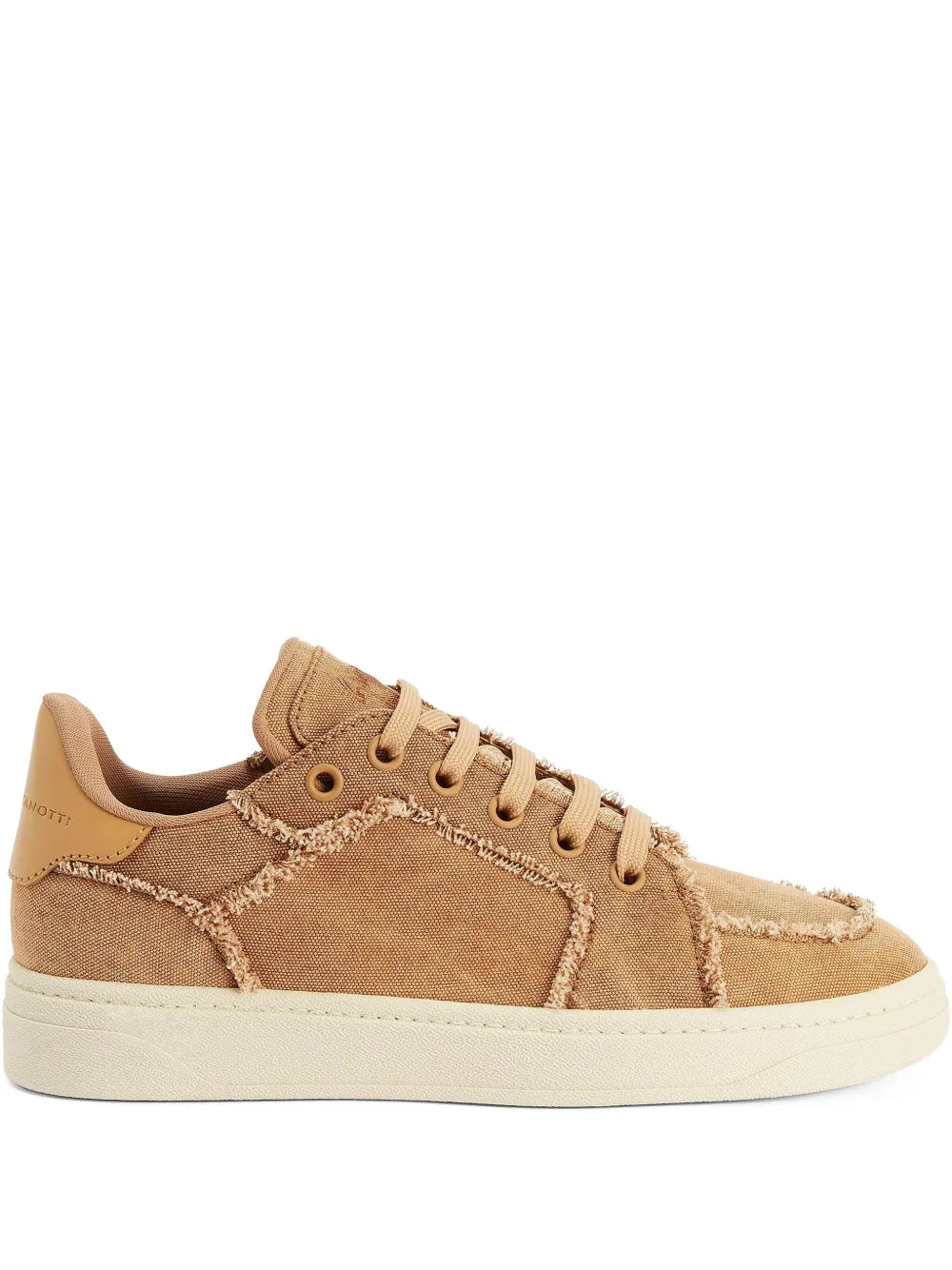 Giuseppe Zanotti Gz94 Frayed-Detail Lace-Up Low-Top Sneakers