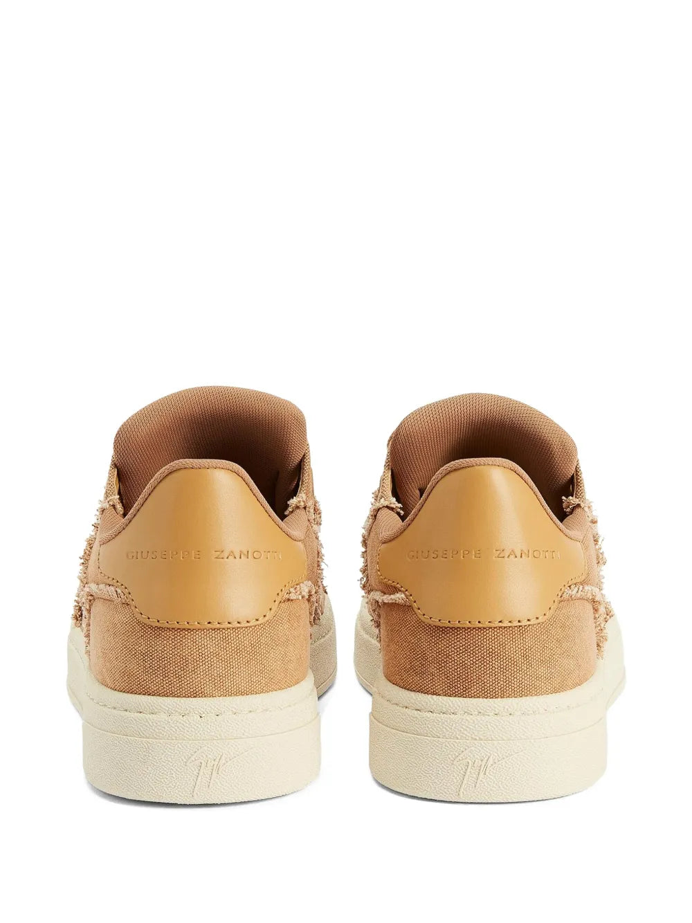 Giuseppe Zanotti Gz94 Frayed-Detail Lace-Up Low-Top Sneakers