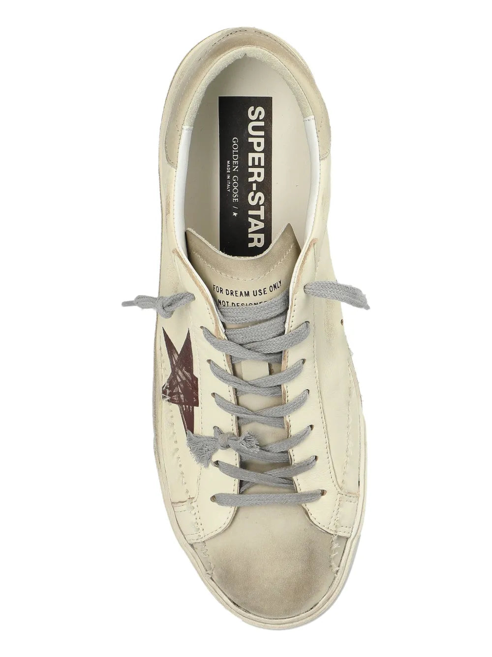 Golden Goose Super-Star With List Printed Star Embroi Trainers