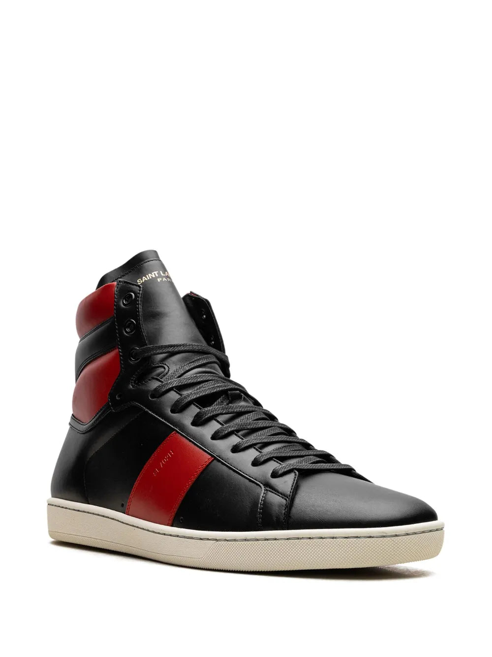 Saint Laurent Sl-02H High Black Red Sneakers
