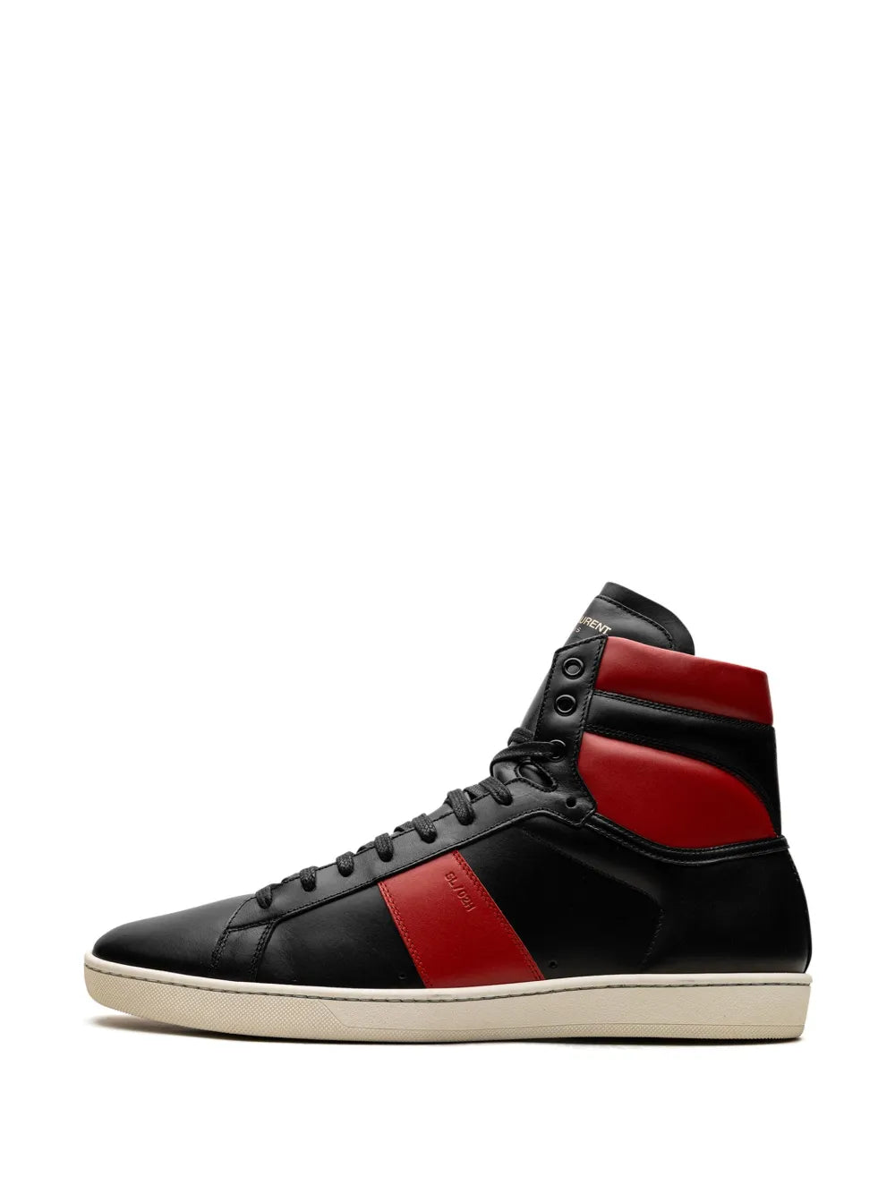 Saint Laurent Sl-02H High Black Red Sneakers