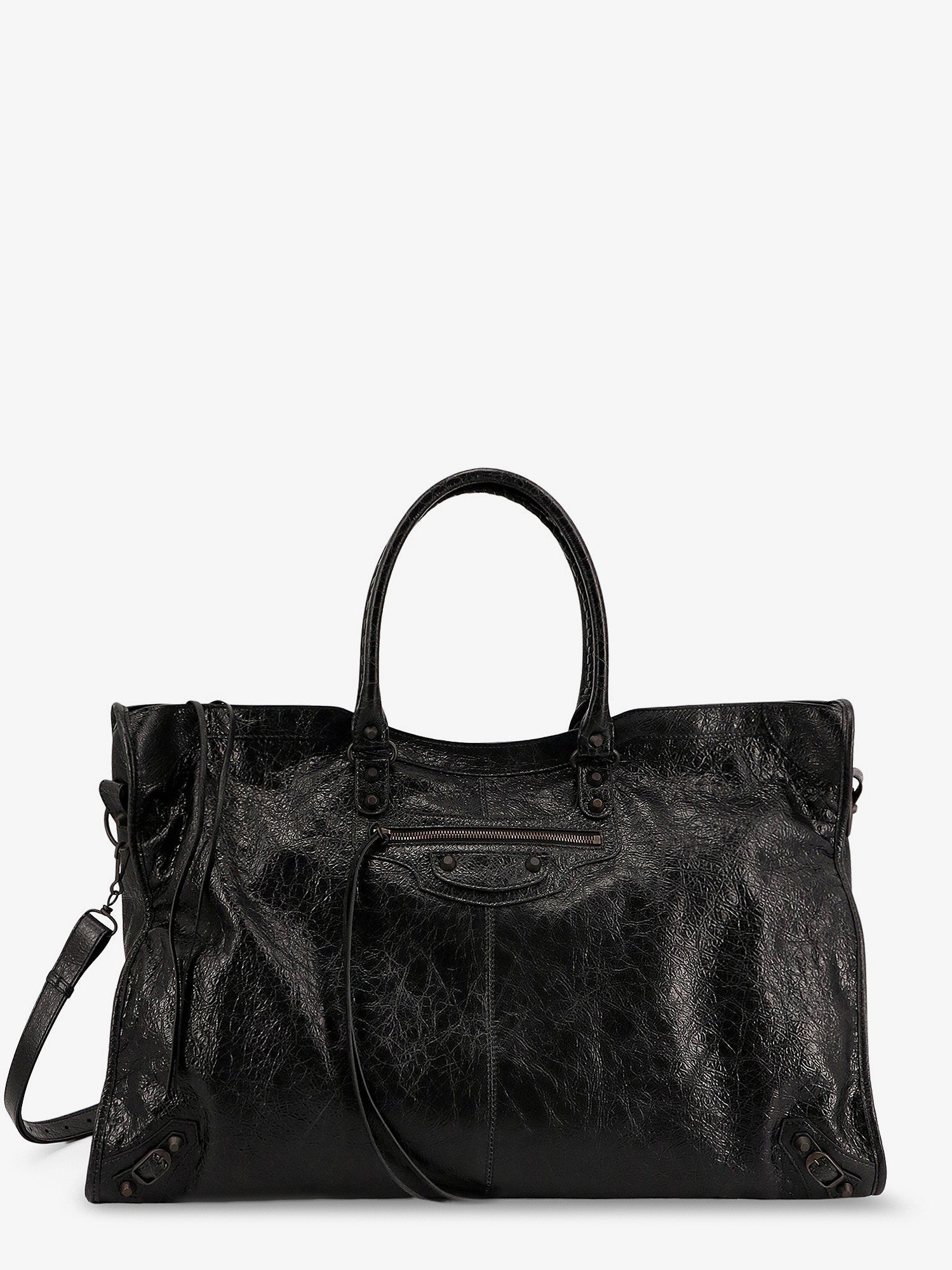 Balenciaga Men Le City Leather Travel Bag