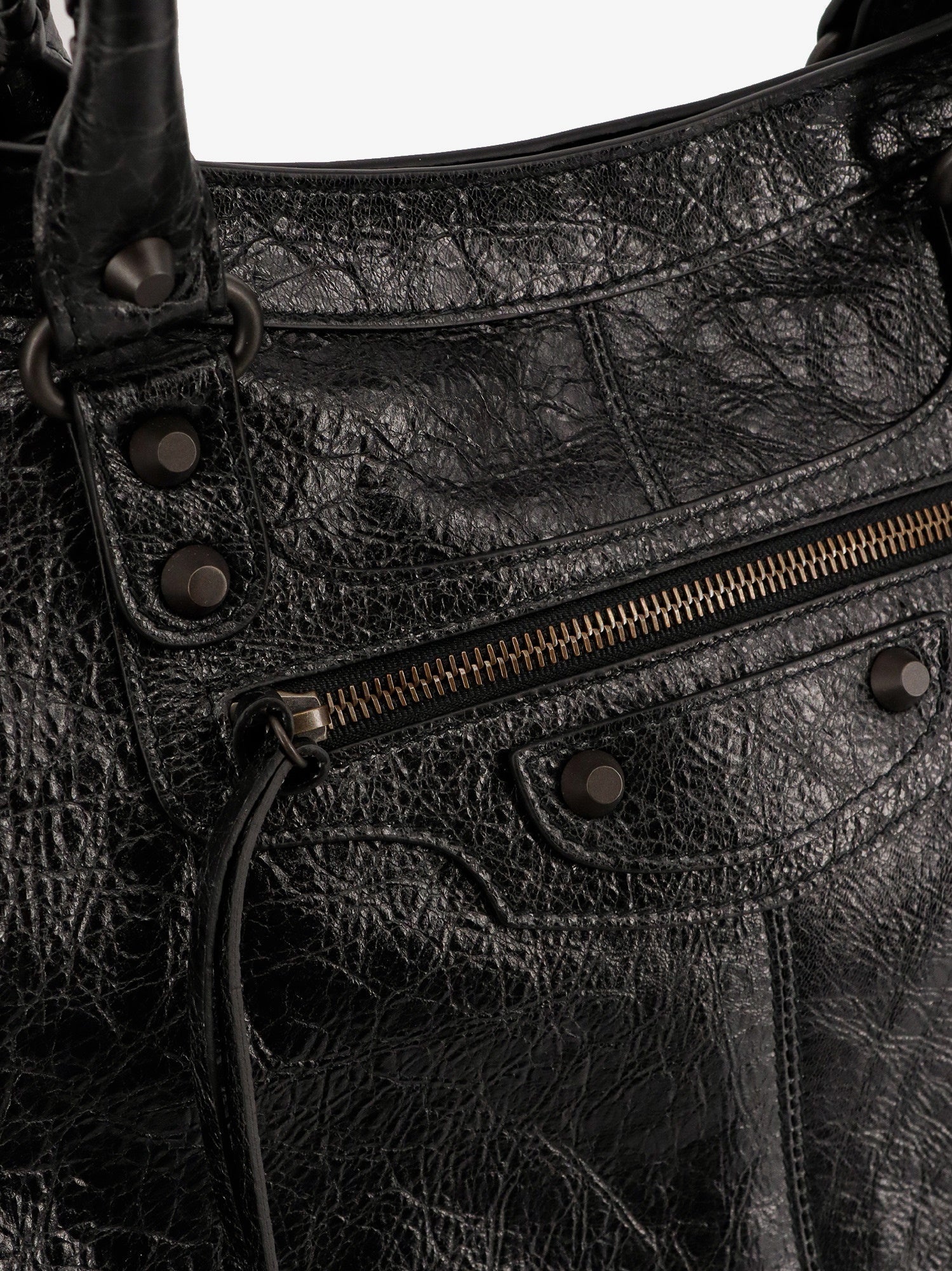 Balenciaga Men Le City Leather Travel Bag