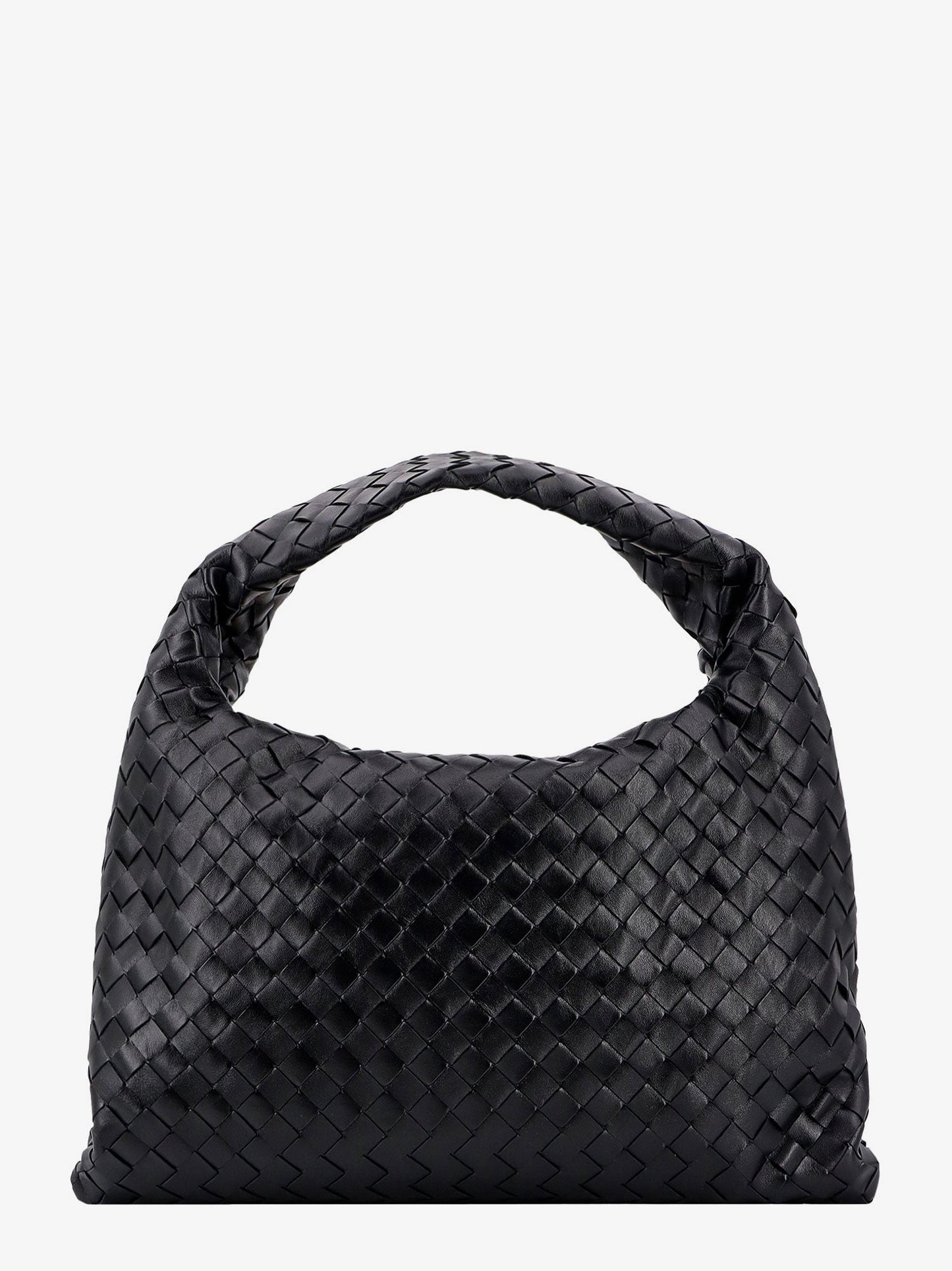 Bottega Veneta Women Hop Leather Shoulder Bag With Intrecciato Motif