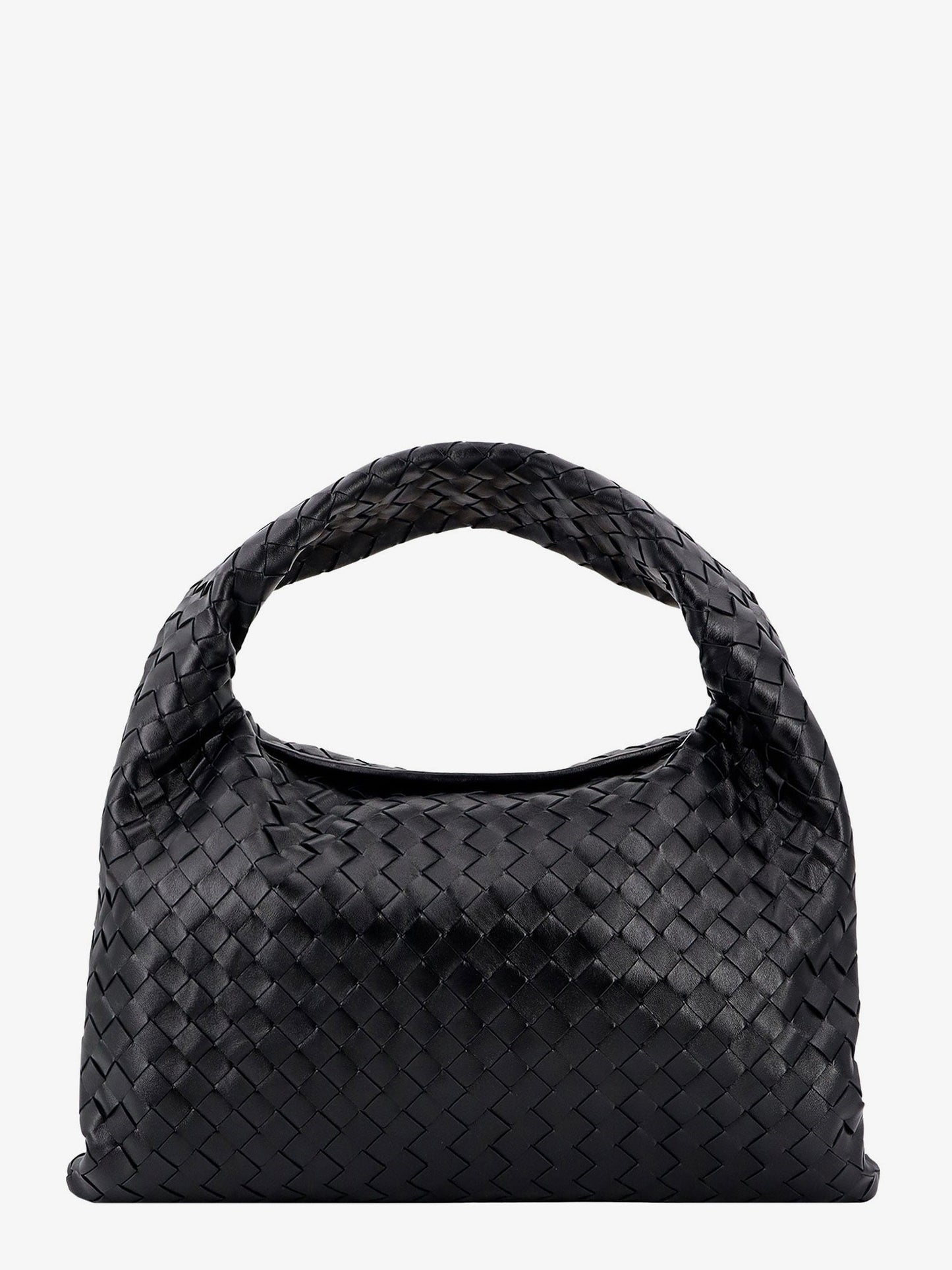 Bottega Veneta Women Hop Leather Shoulder Bag With Intrecciato Motif