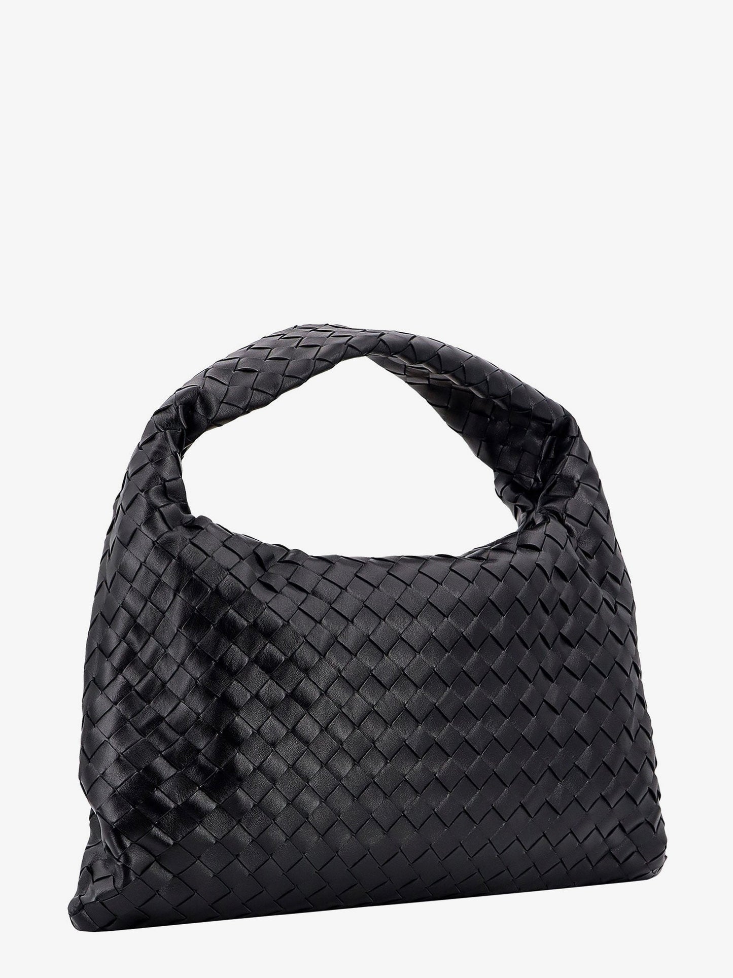 Bottega Veneta Women Hop Leather Shoulder Bag With Intrecciato Motif