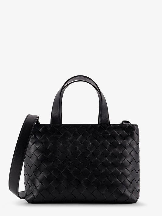 Bottega Veneta Men Leather Crossbody Bag With Intrecciato Pattern