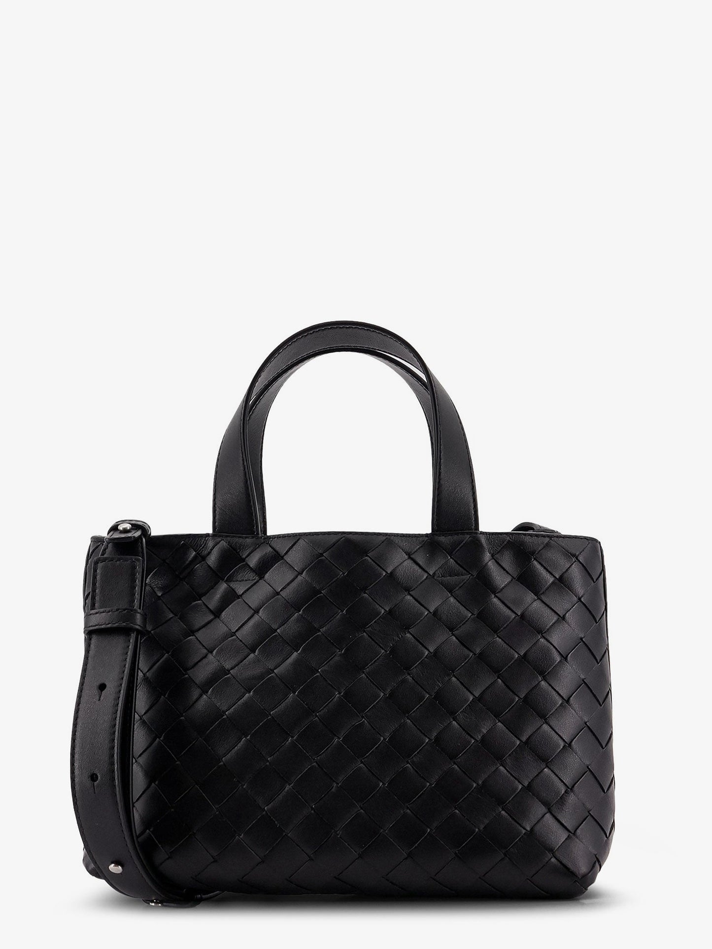 Bottega Veneta Men Leather Crossbody Bag With Intrecciato Pattern
