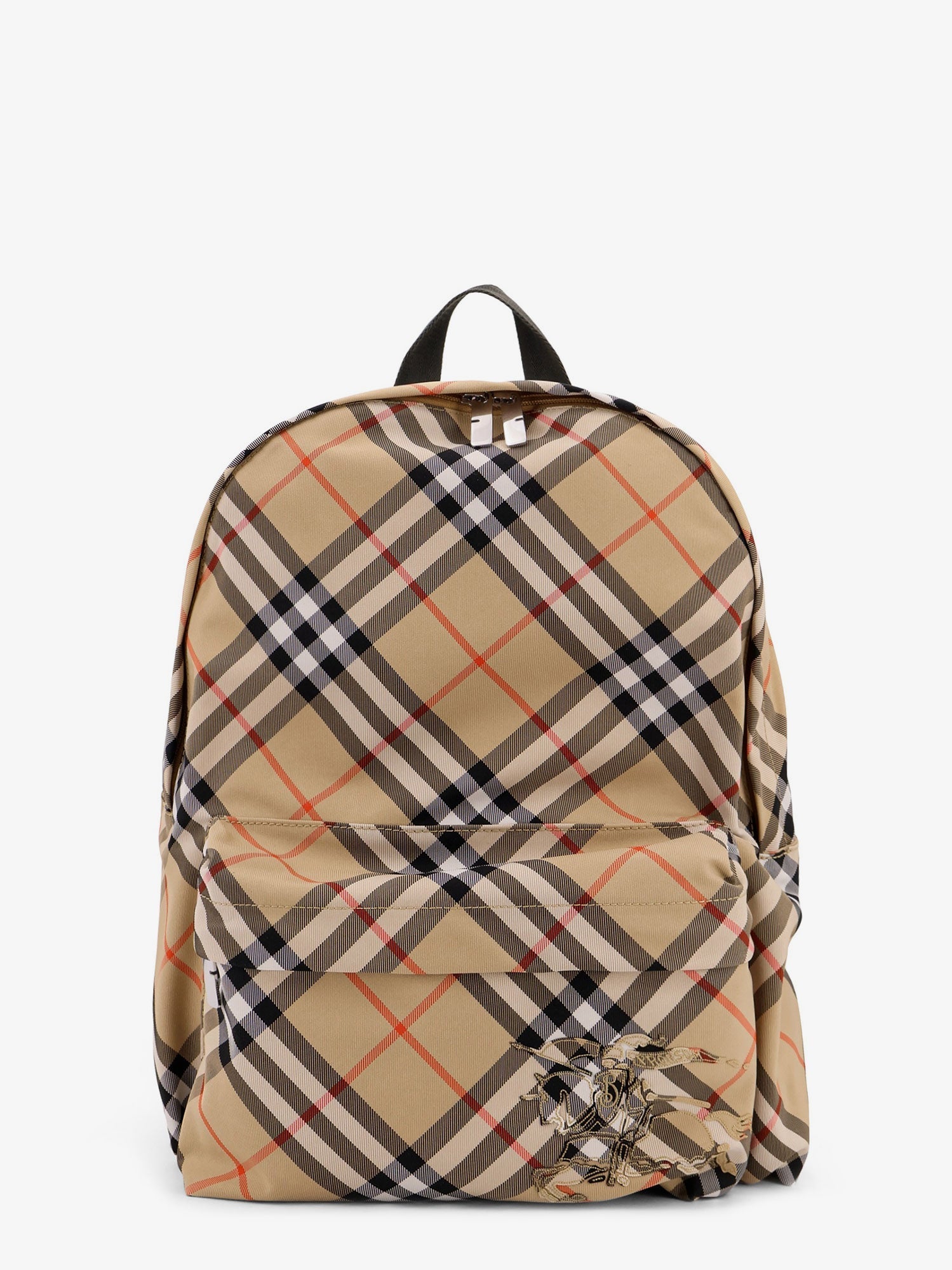 Burberry Men Essential Backpack With Check Pattern