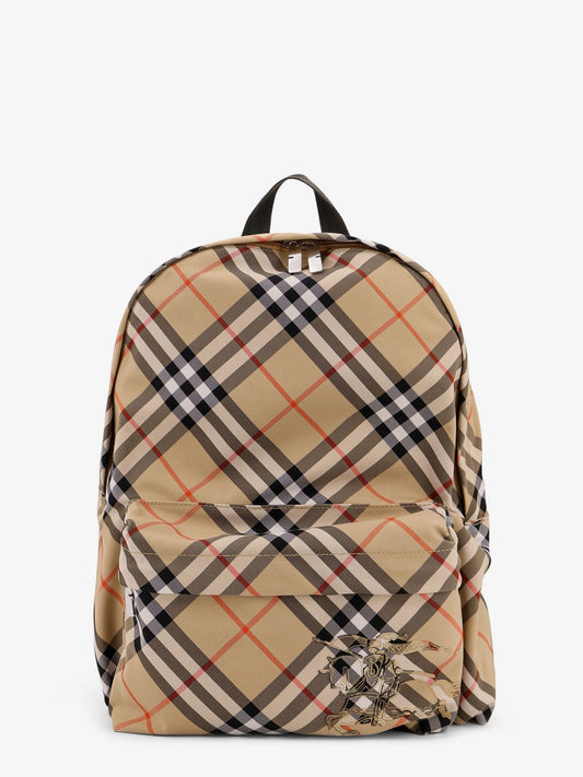 Burberry Men Essential Backpack With Check Pattern