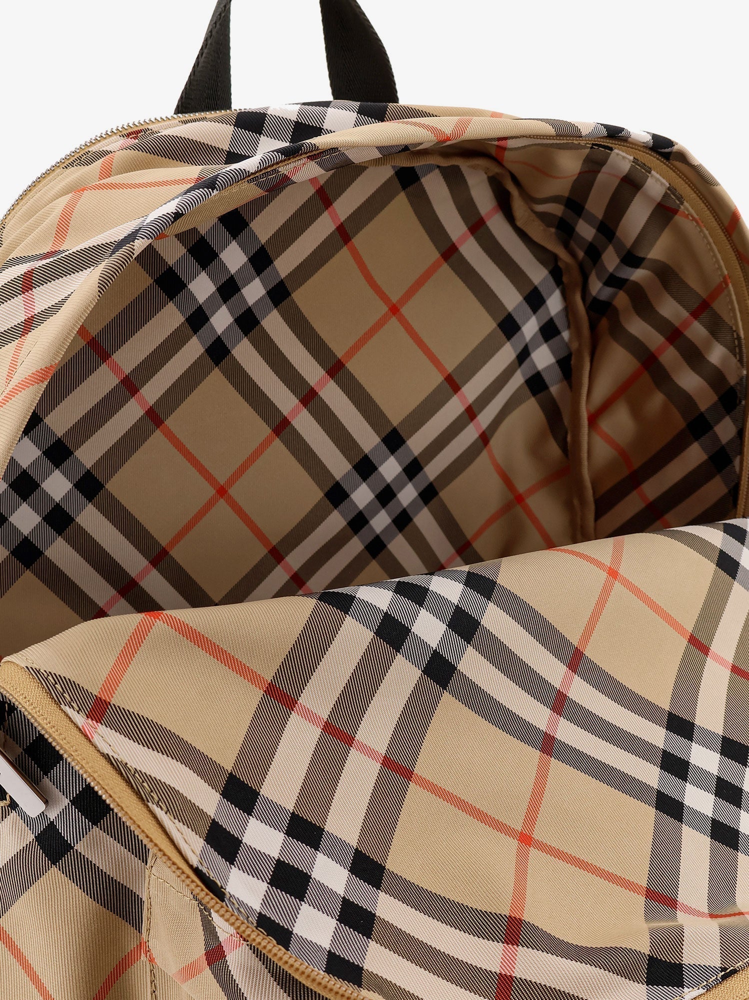 Burberry Men Essential Backpack With Check Pattern