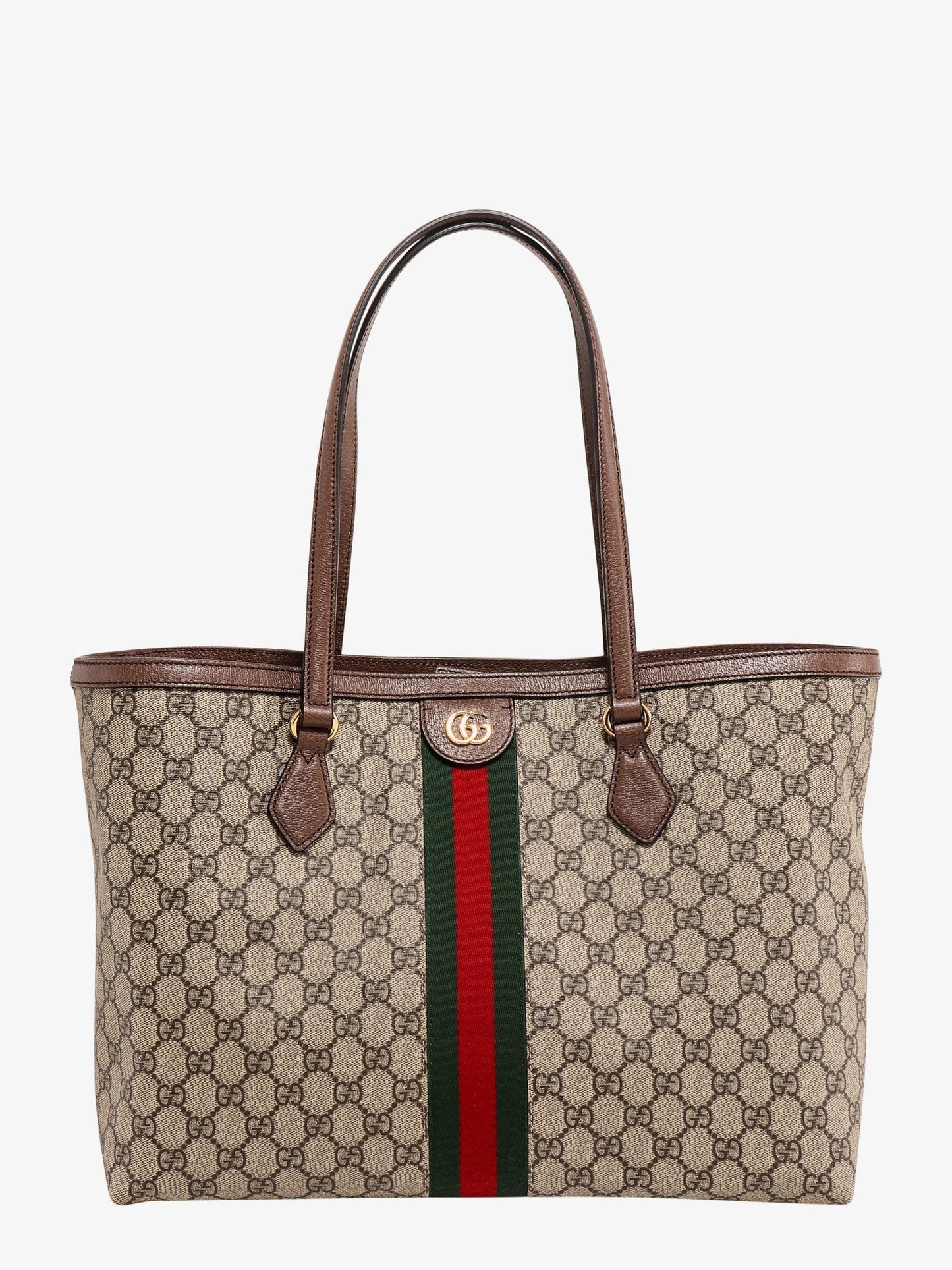 Gucci Women Coated Canvas Ophidia Shopping Bag With Supreme Gg Fabric