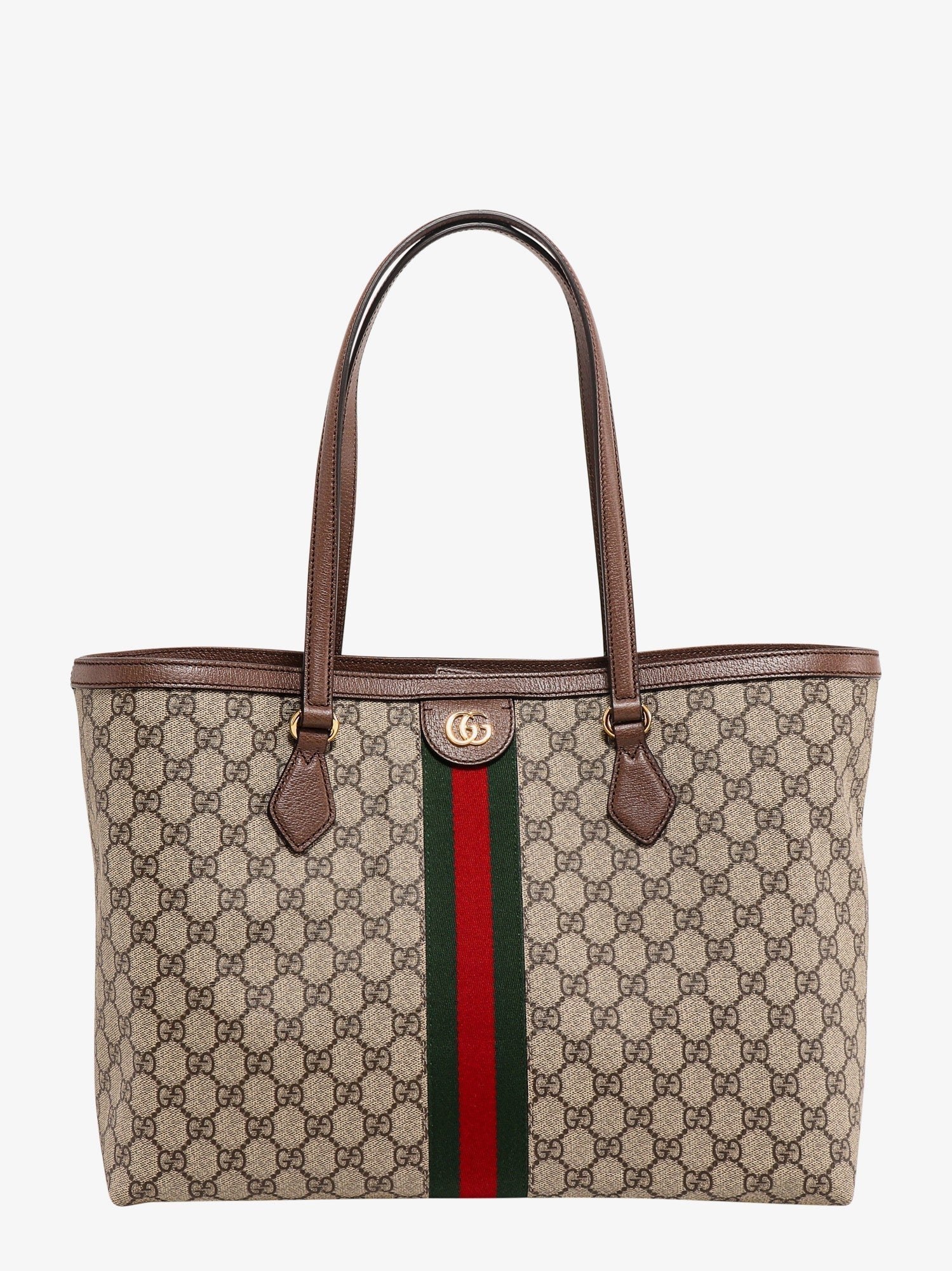 Gucci Women Coated Canvas Ophidia Shopping Bag With Supreme Gg Fabric
