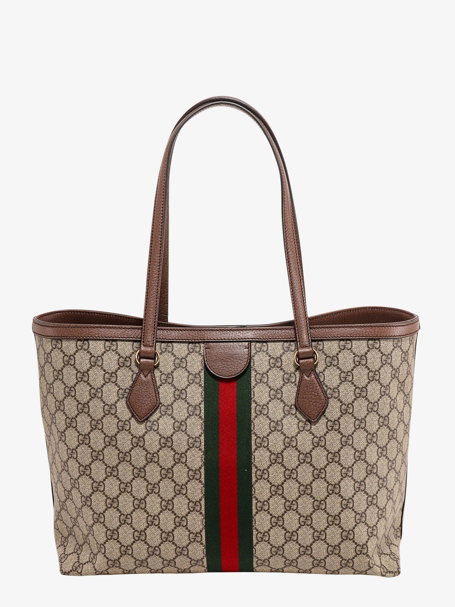 Gucci Women Coated Canvas Ophidia Shopping Bag With Supreme Gg Fabric