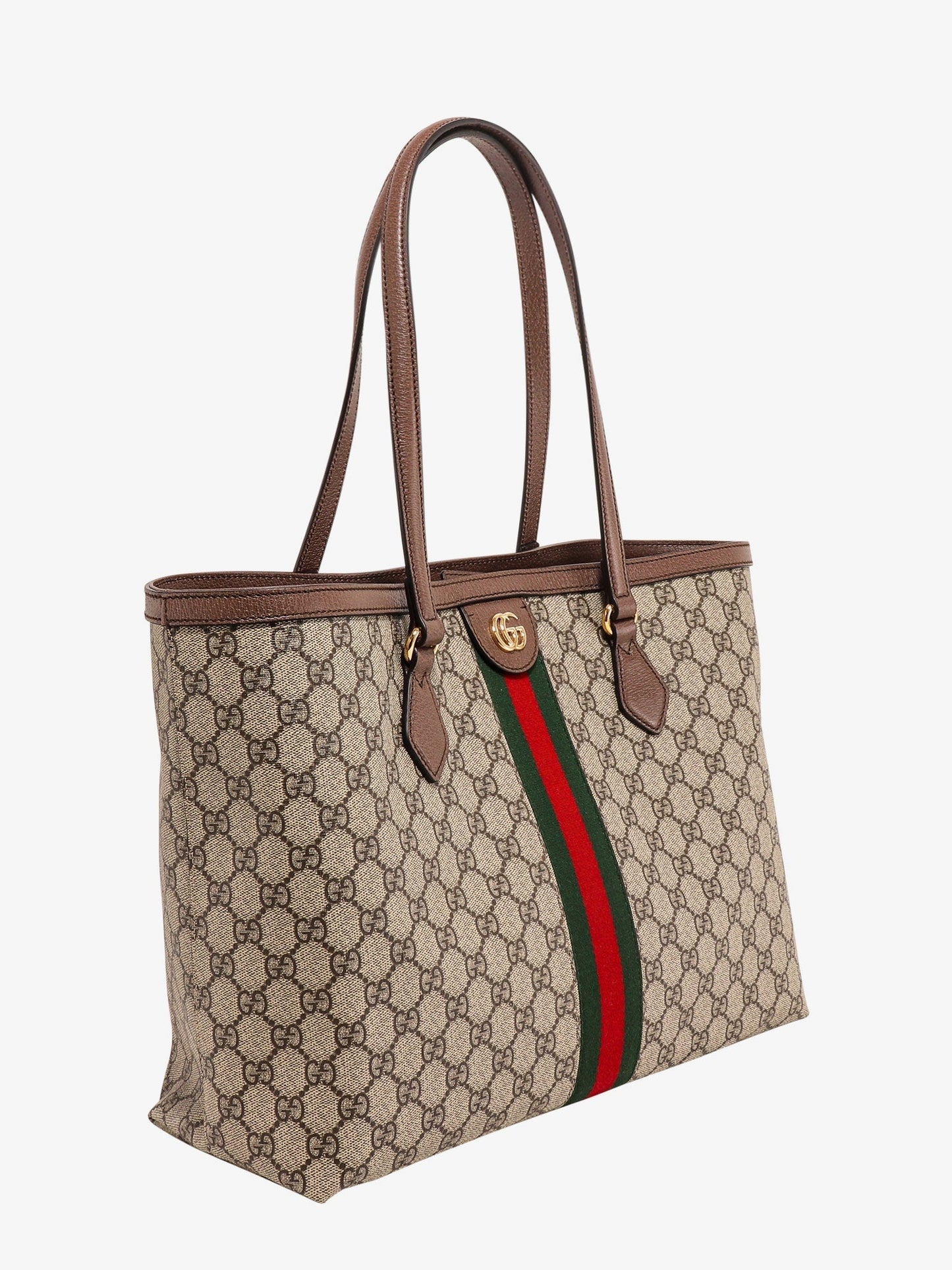 Gucci Women Coated Canvas Ophidia Shopping Bag With Supreme Gg Fabric