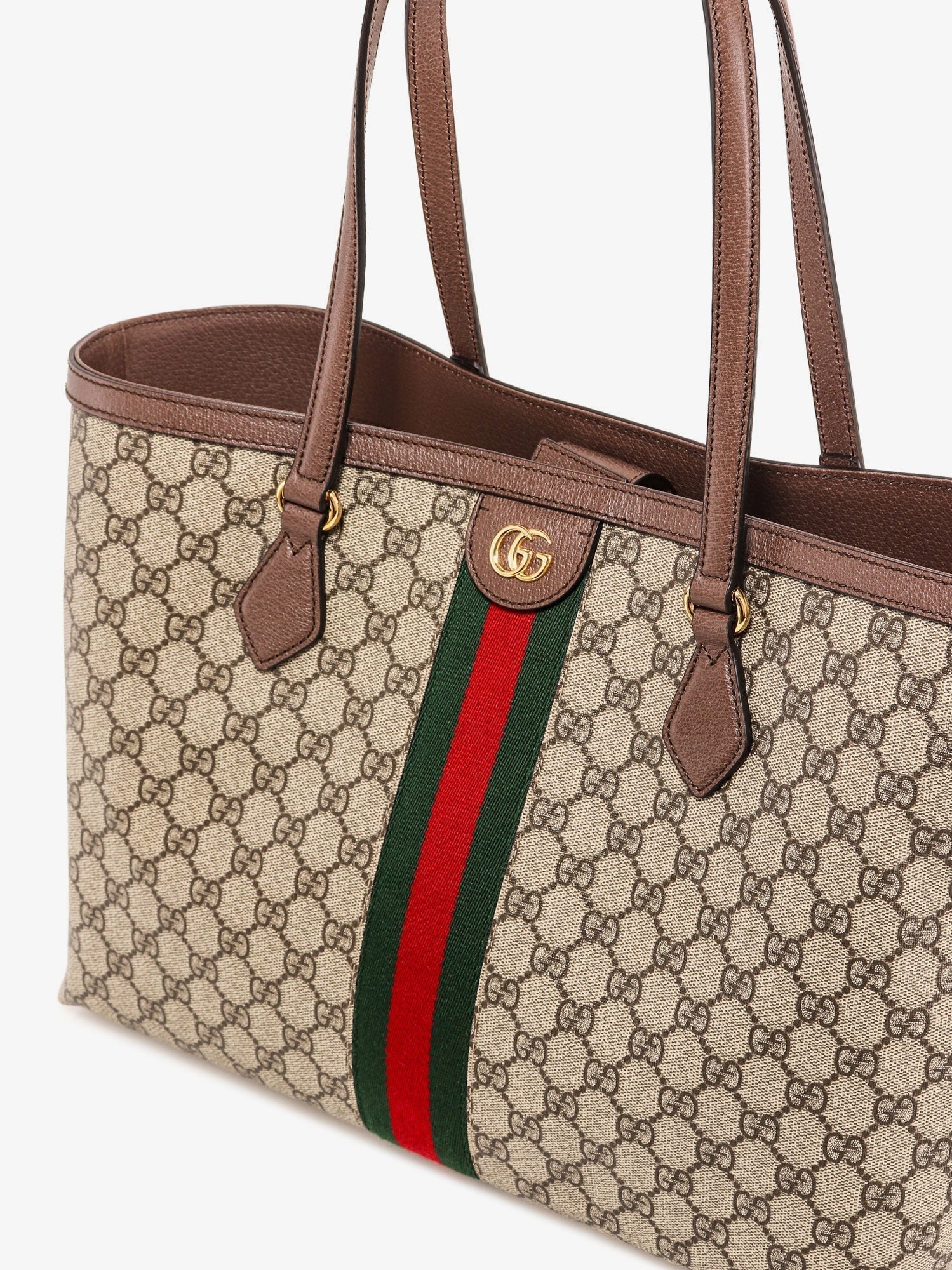 Gucci Women Coated Canvas Ophidia Shopping Bag With Supreme Gg Fabric