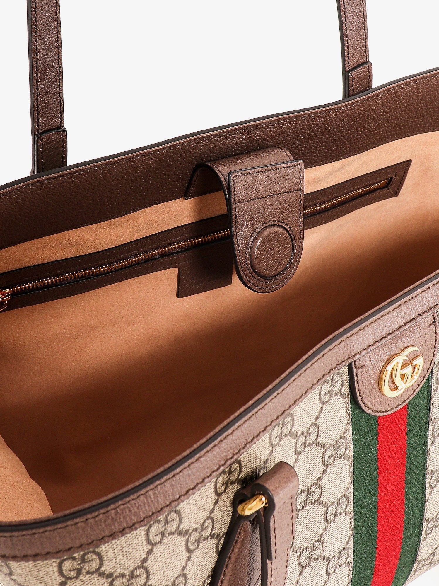 Gucci Women Coated Canvas Ophidia Shopping Bag With Supreme Gg Fabric