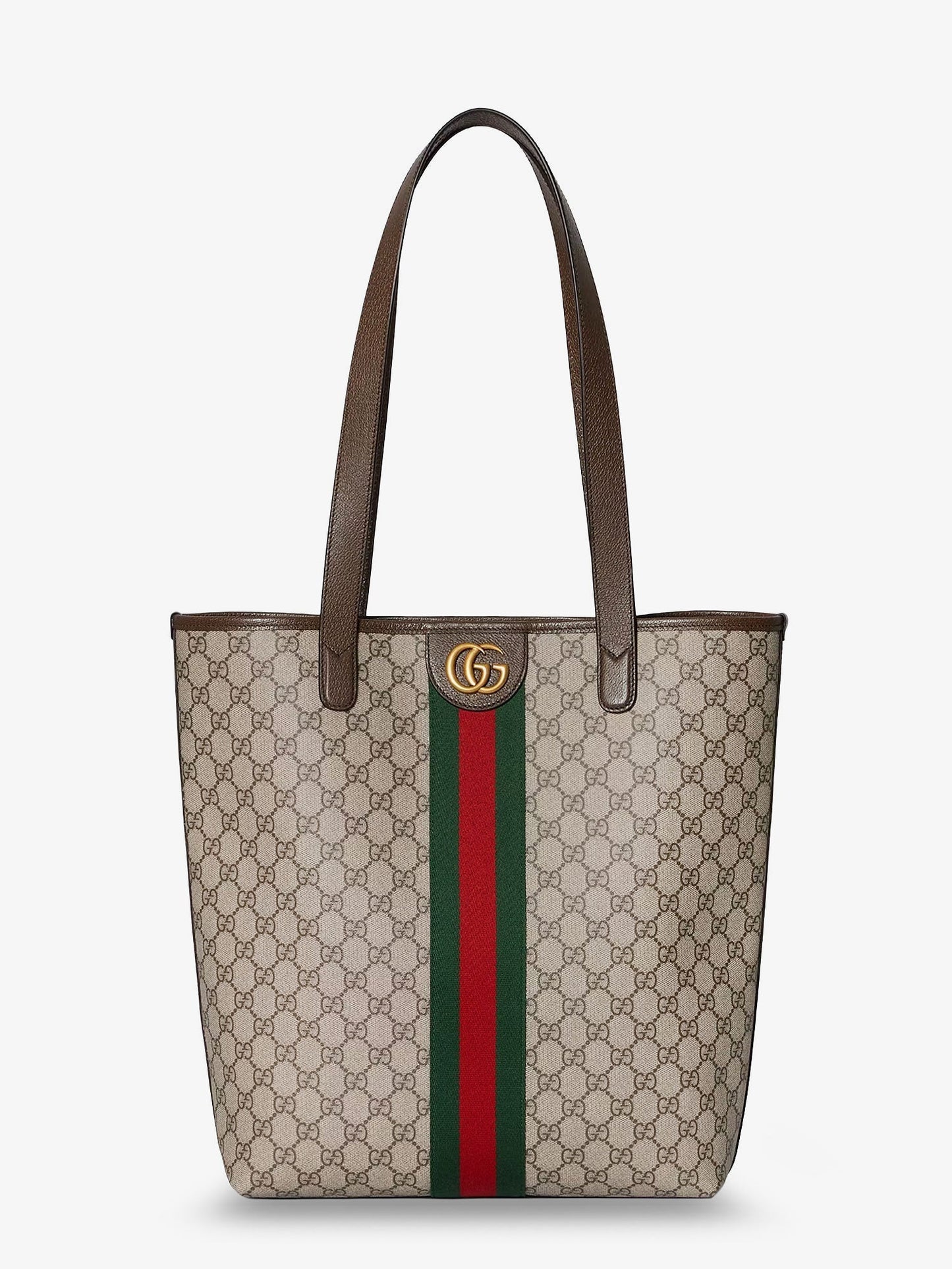 Gucci Men Gg Monogram Fabric Ophidia Shopping Bag