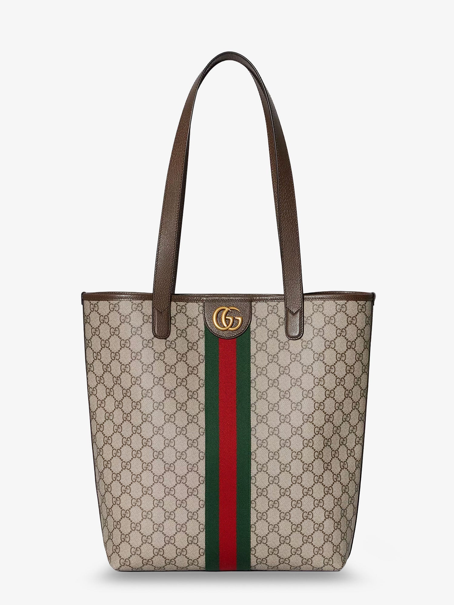 Gucci Men Gg Monogram Fabric Ophidia Shopping Bag