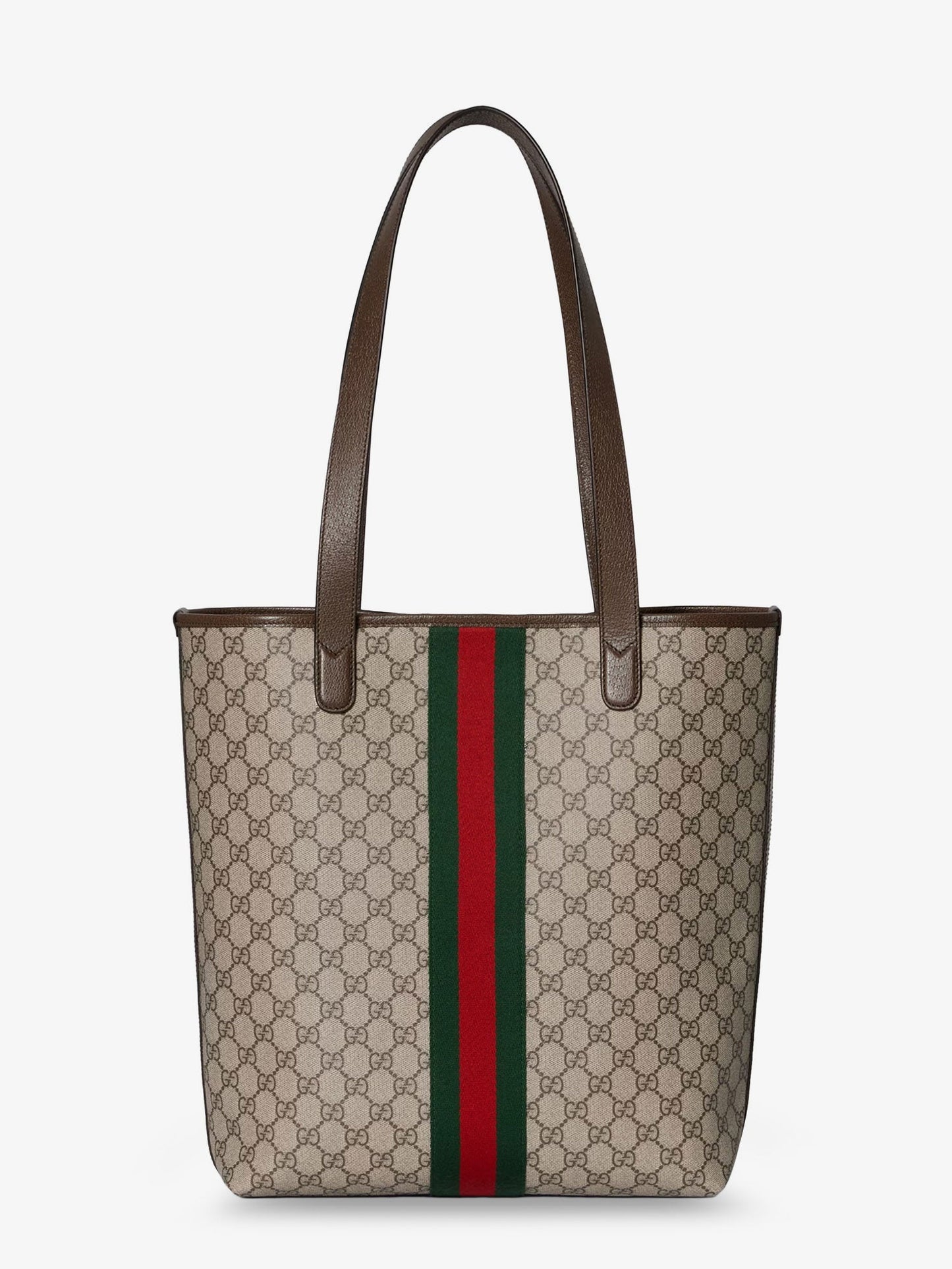 Gucci Men Gg Monogram Fabric Ophidia Shopping Bag