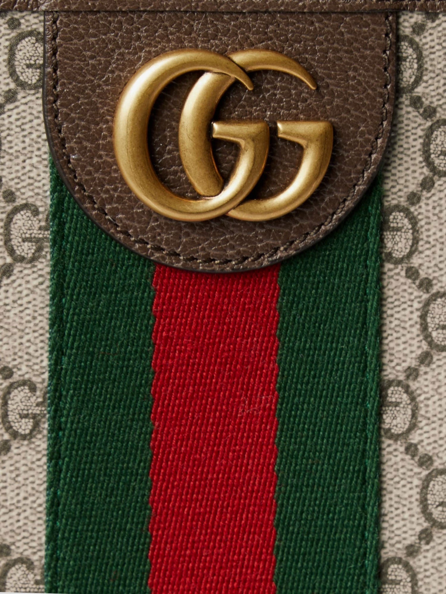 Gucci Men Gg Monogram Fabric Ophidia Shopping Bag