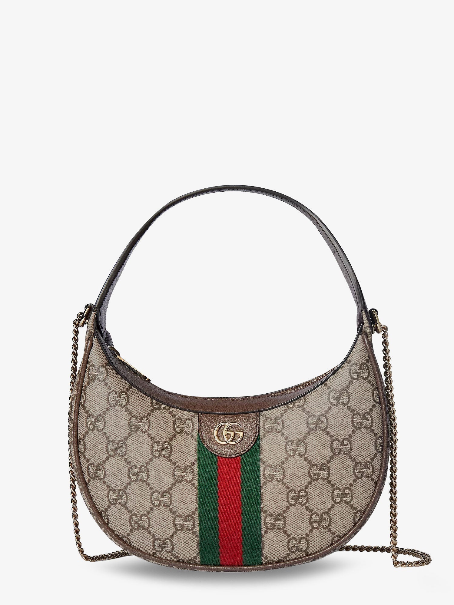 Gucci Women Ophidia Gg Fabric And Leather Shoulder Bag